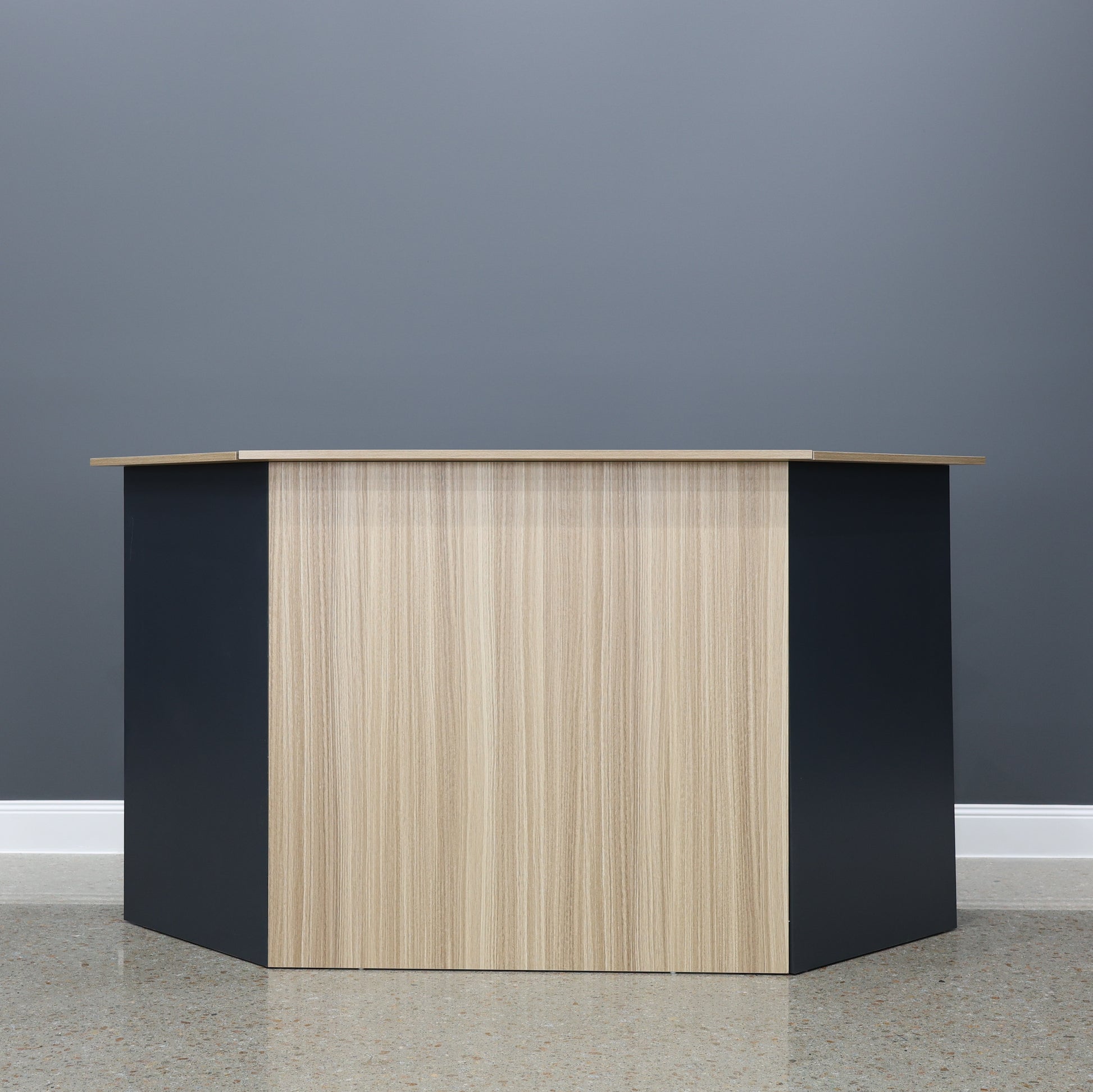 Performance Reception Counter – Natural Oak / Charcoal