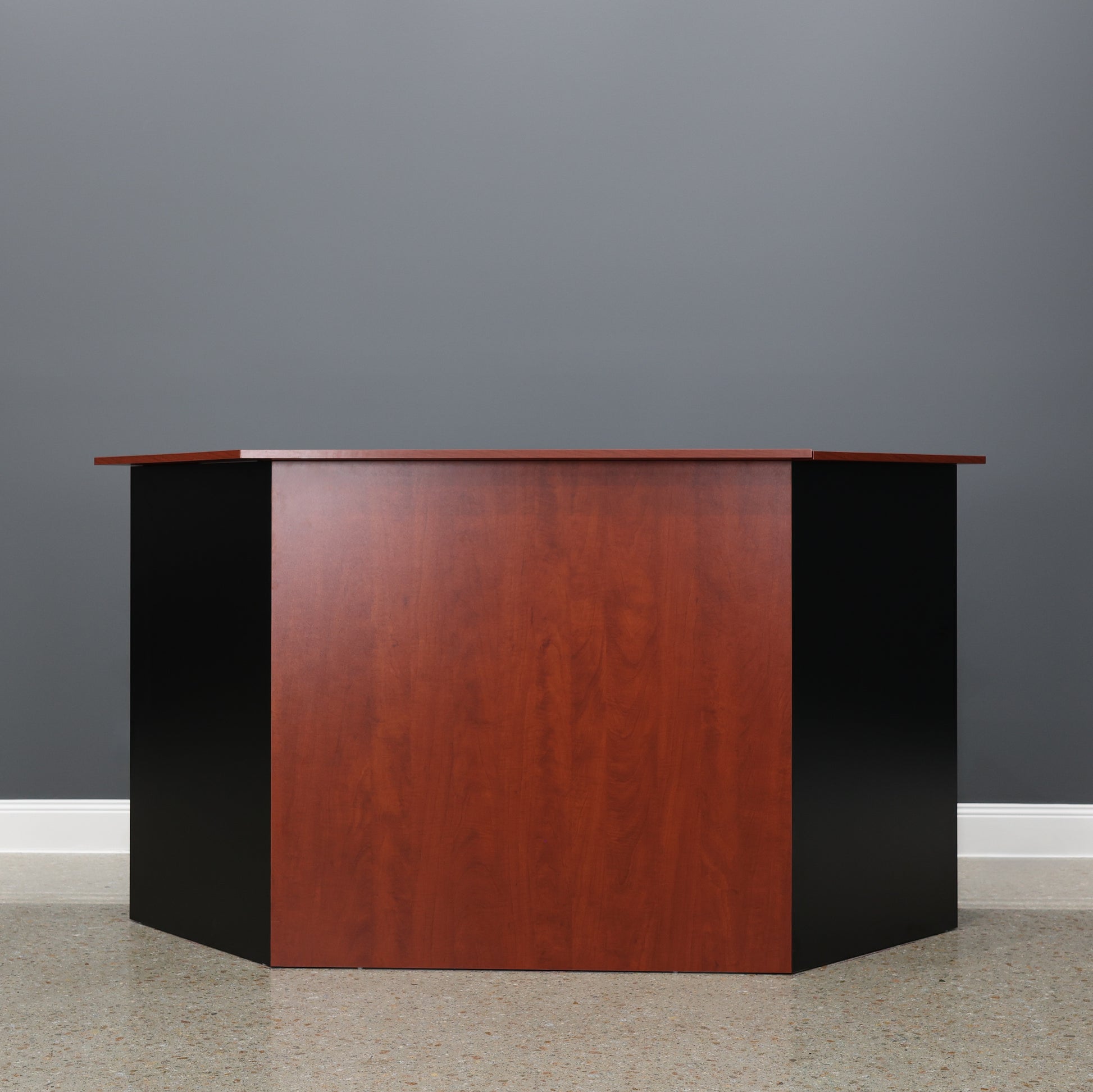 Performance Reception Counter - Red Gum/ Charcoal