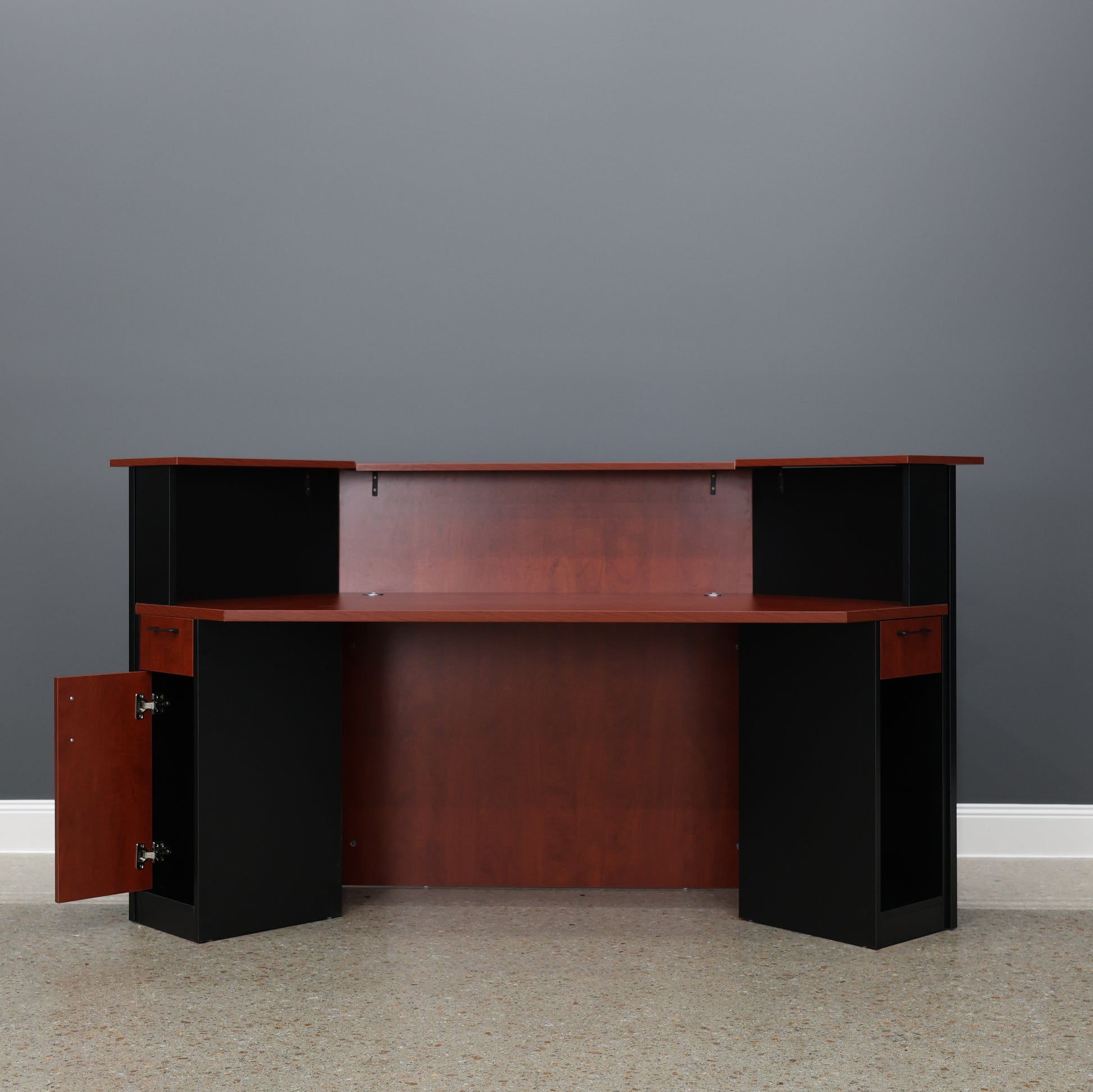 Performance Reception Counter - Red Gum/ Charcoal