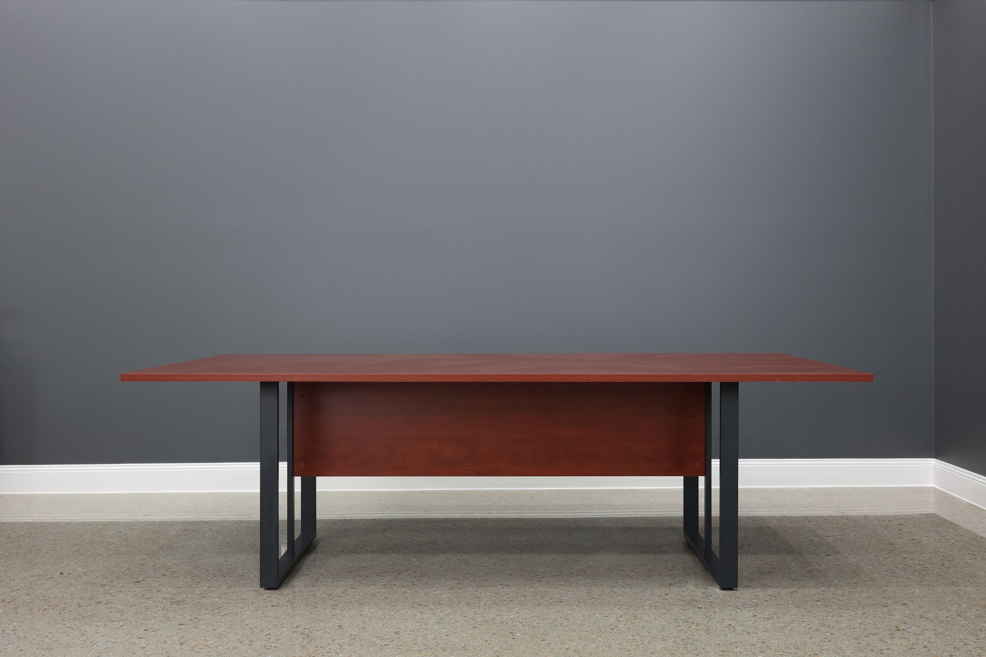 Performance 2400 Boardroom Table - Red Gum/ Charcoal