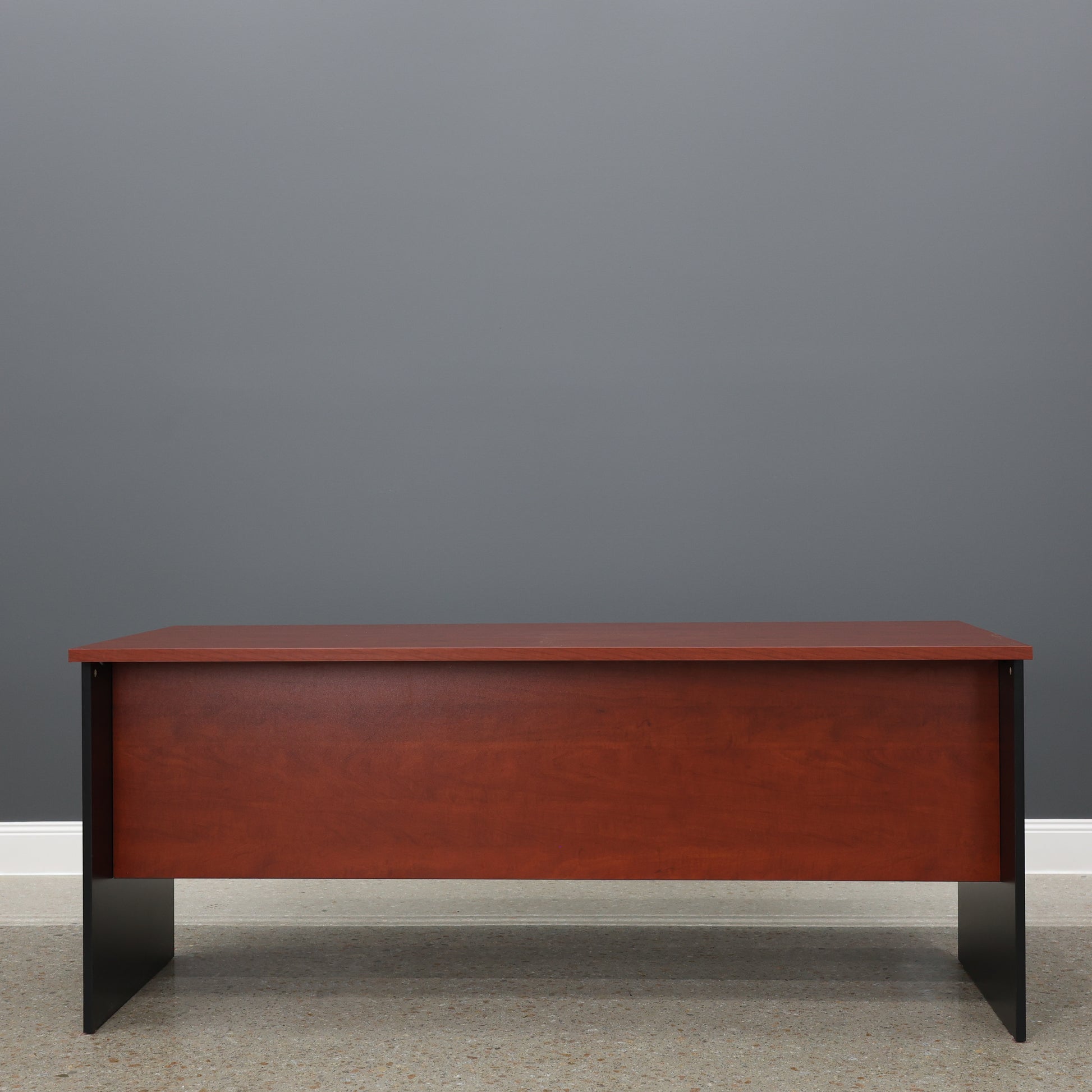 Performance 1800 Office Desk - Red Gum/ Black