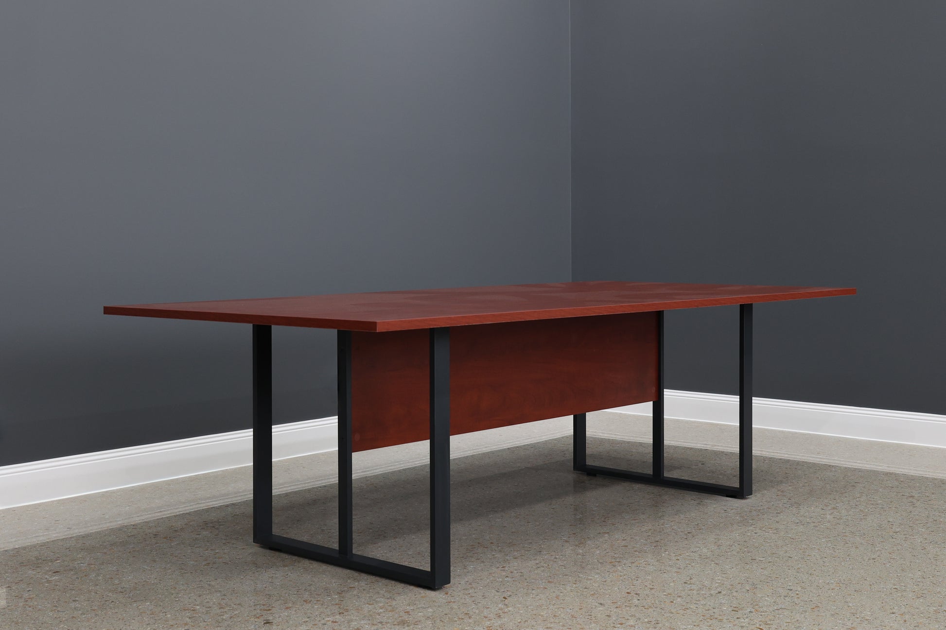 Performance 2400 Boardroom Table - Red Gum/ Charcoal