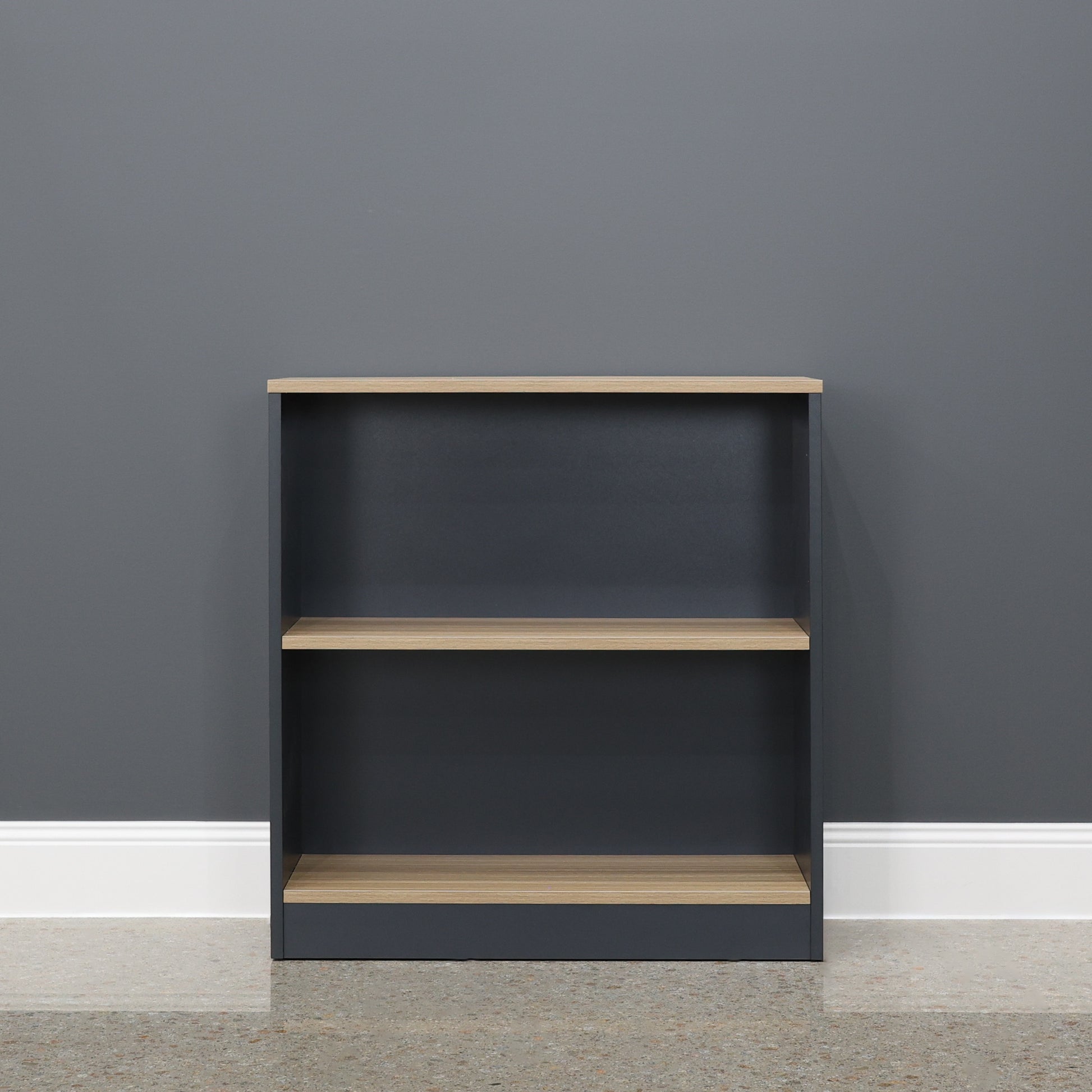 Performance Bookcase Small - Natural Oak/ Charcoal