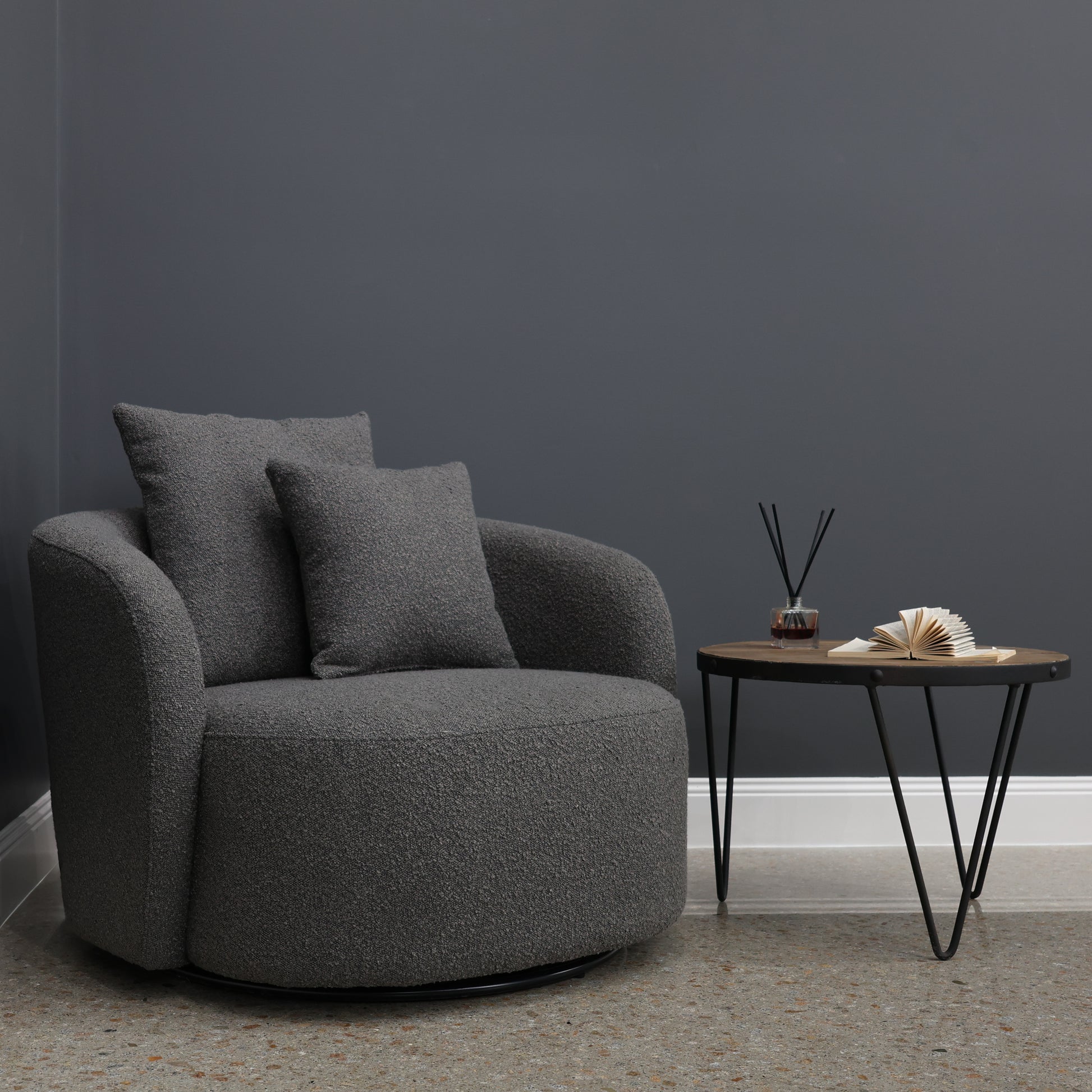 Belgrave Accent Chair - Boucle Charcoal