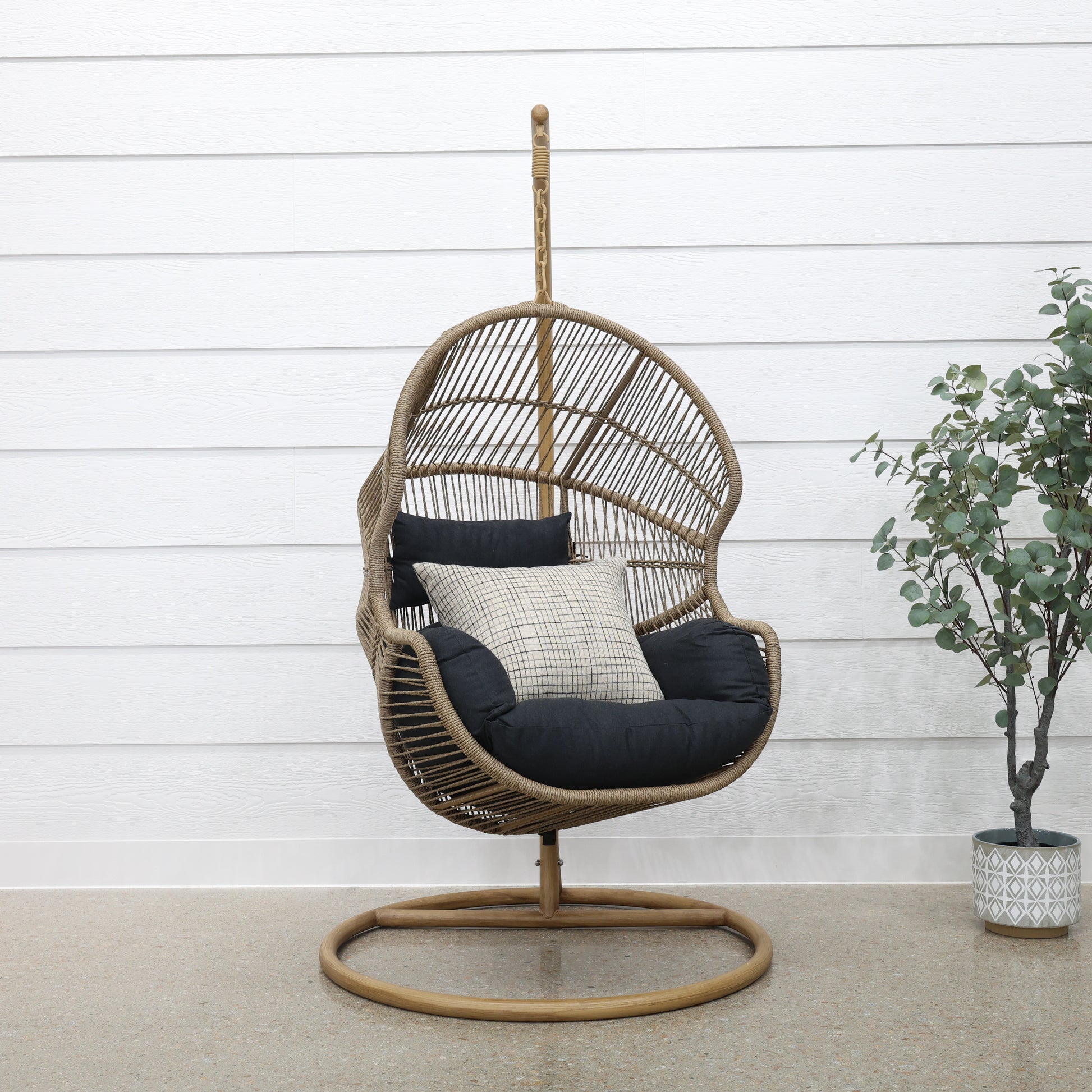 Atlantic Hanging Egg Chair - Wheat