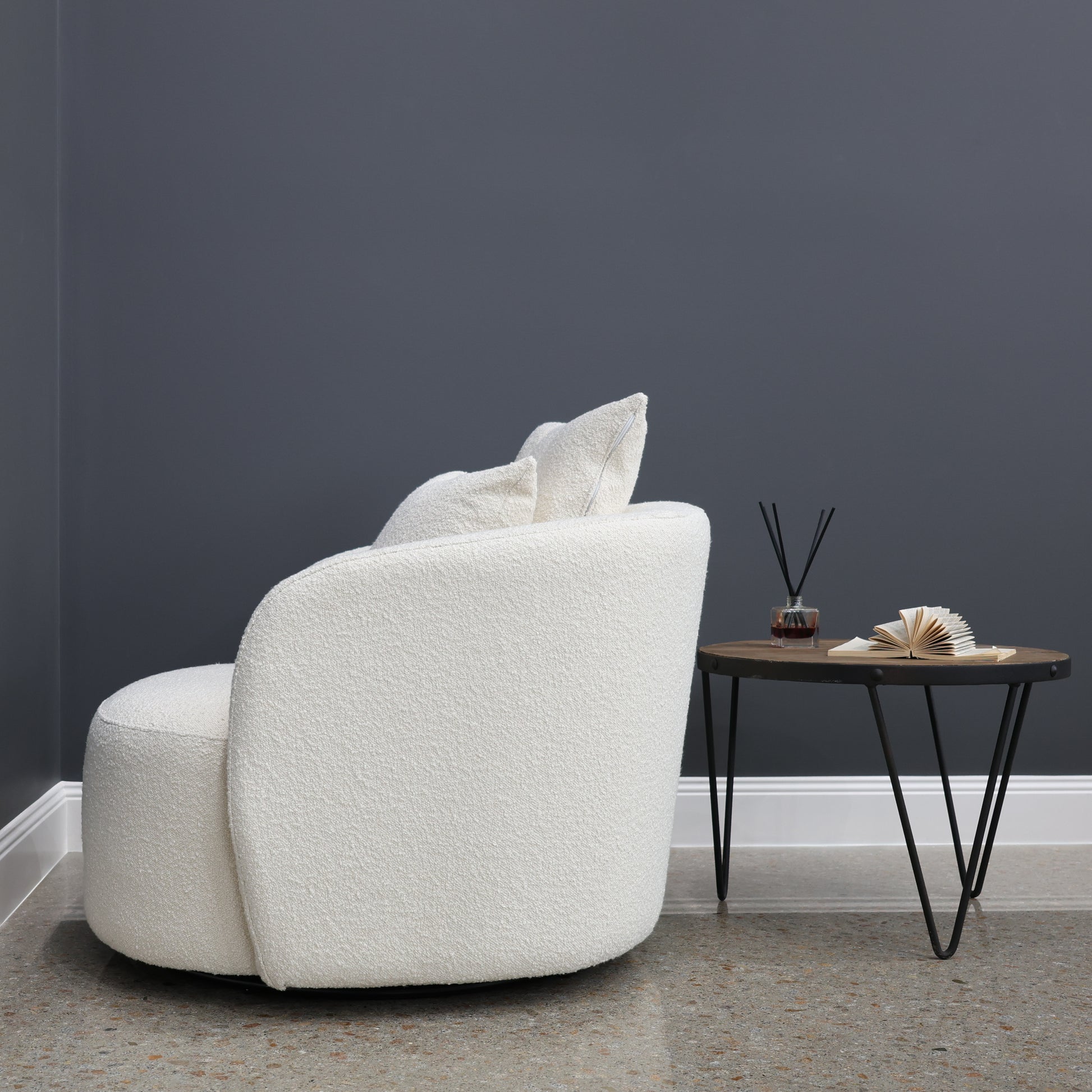 Belgrave Accent Chair - Boucle White