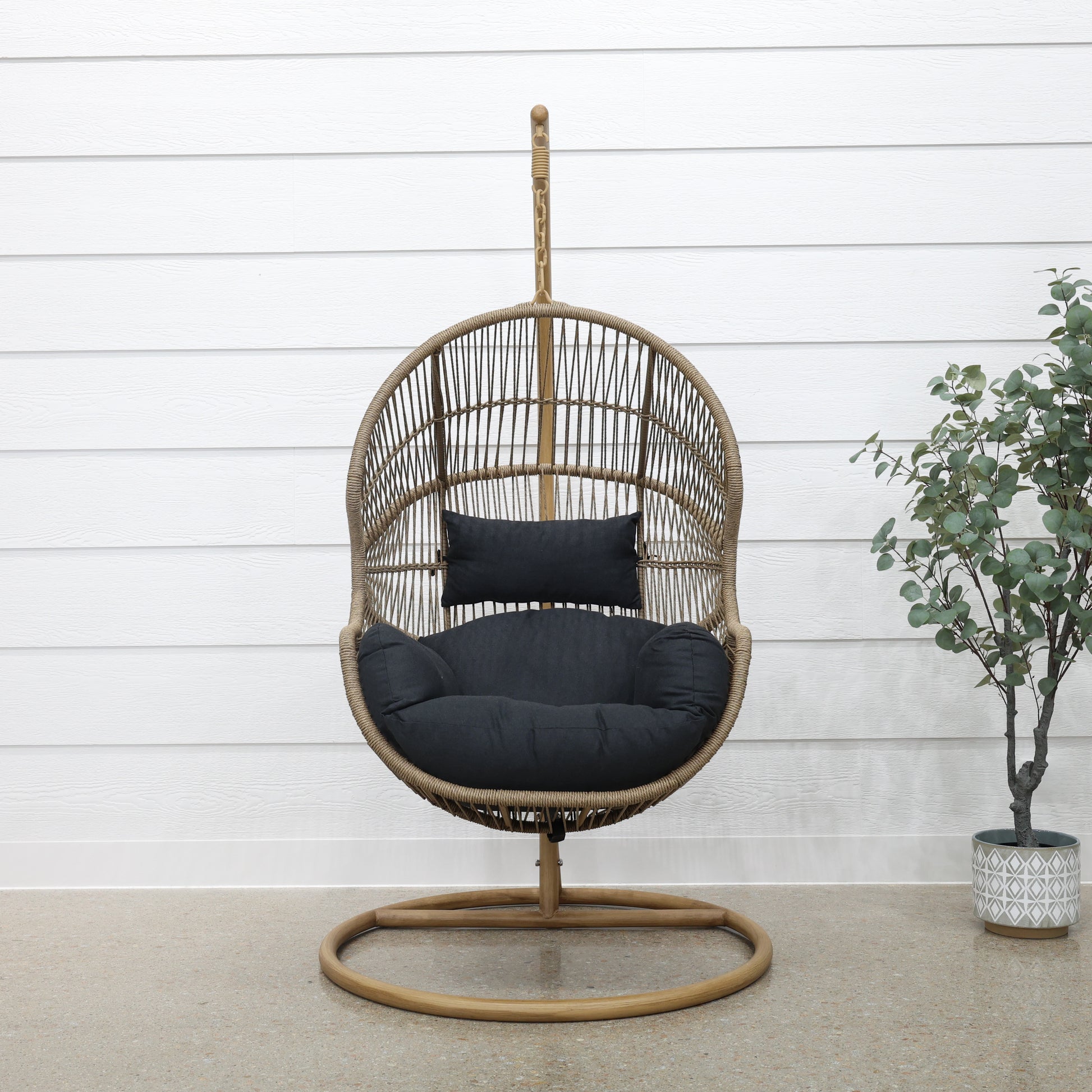 Atlantic Hanging Egg Chair - Wheat