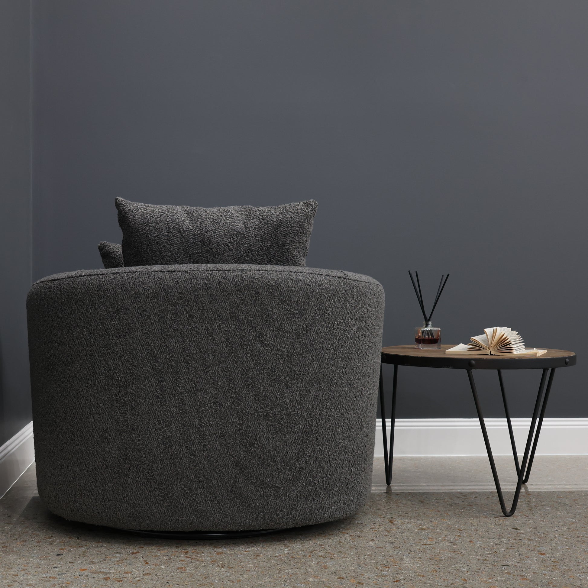 Belgrave Accent Chair - Boucle Charcoal