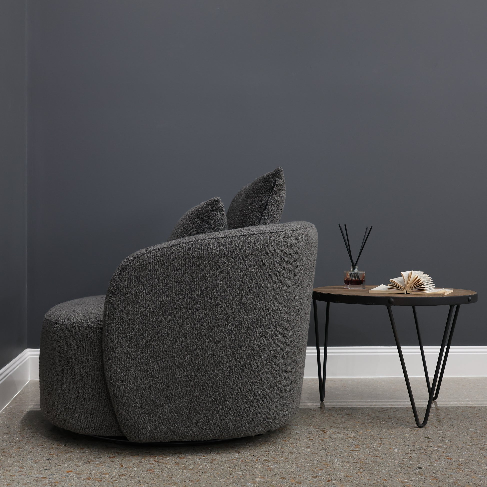 Belgrave Accent Chair - Boucle Charcoal