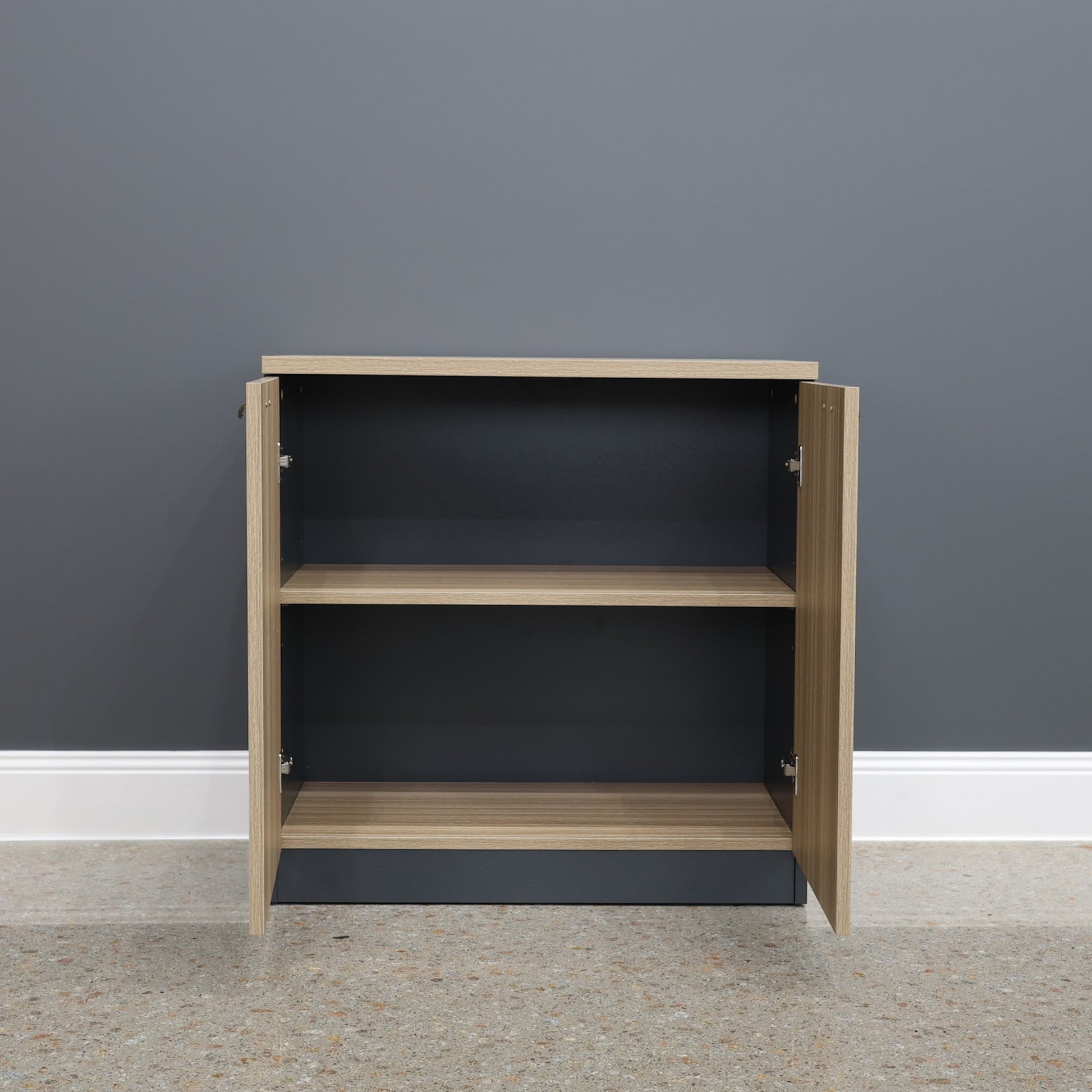 Performance 2 Door Buffet - Natural Oak/ Charcoal