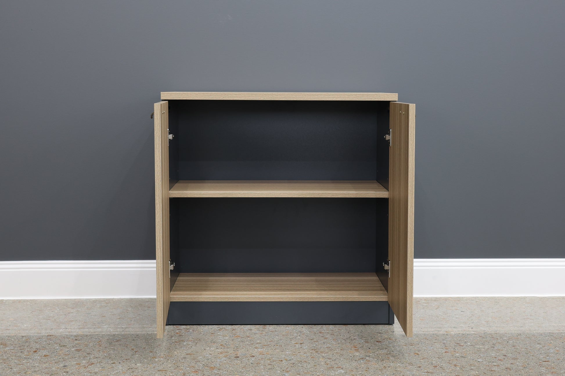Performance 2 Door Buffet - Natural Oak/ Charcoal