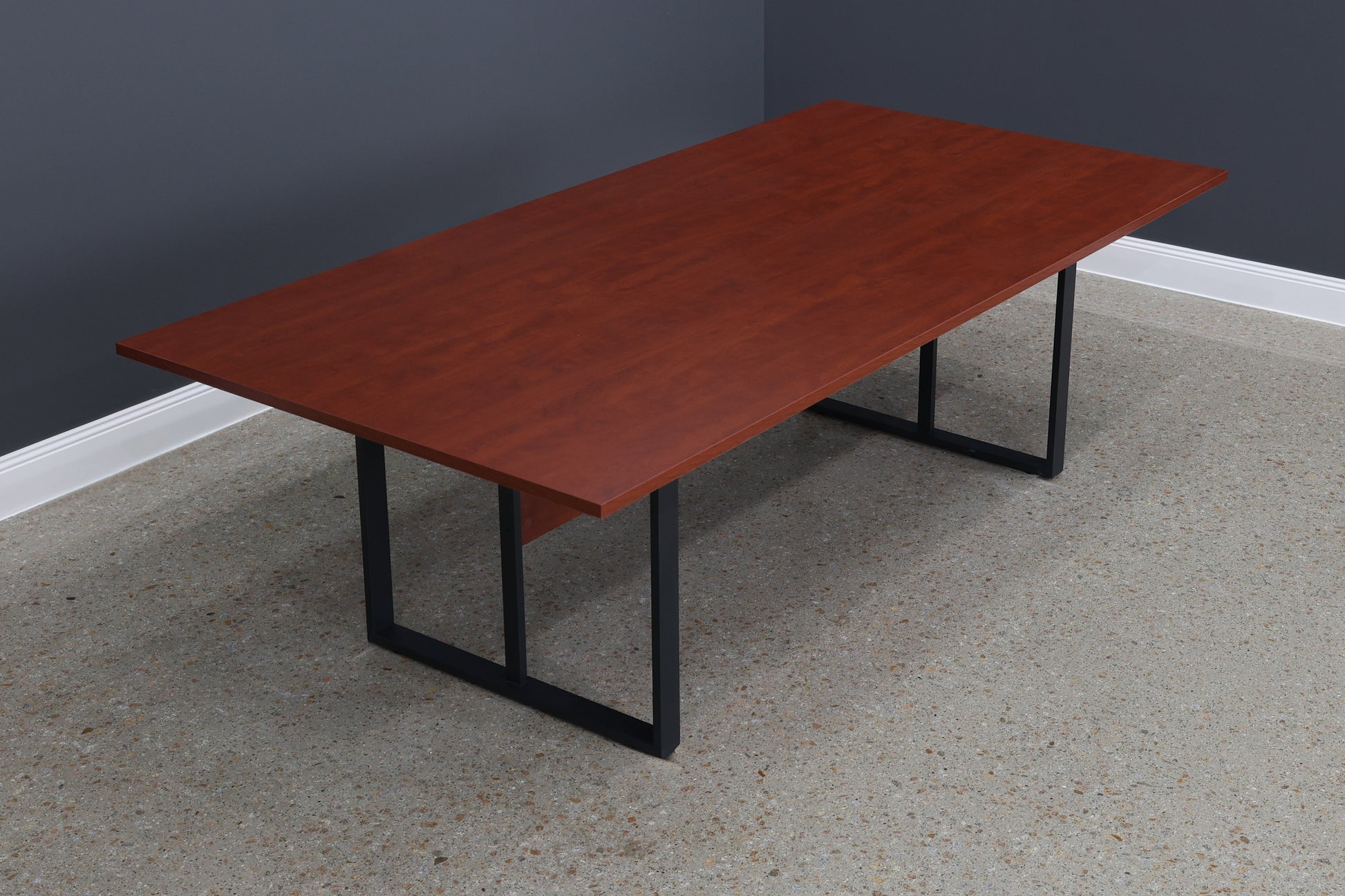 Performance 2400 Boardroom Table - Red Gum/ Charcoal