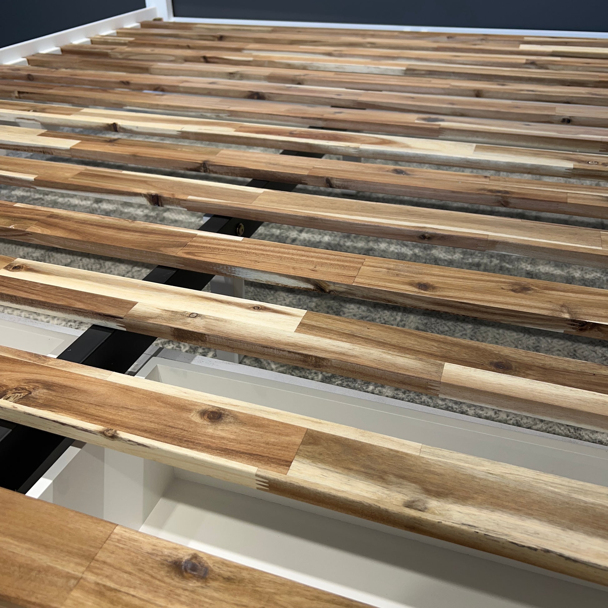 Provedore All White Bed w/ Storage