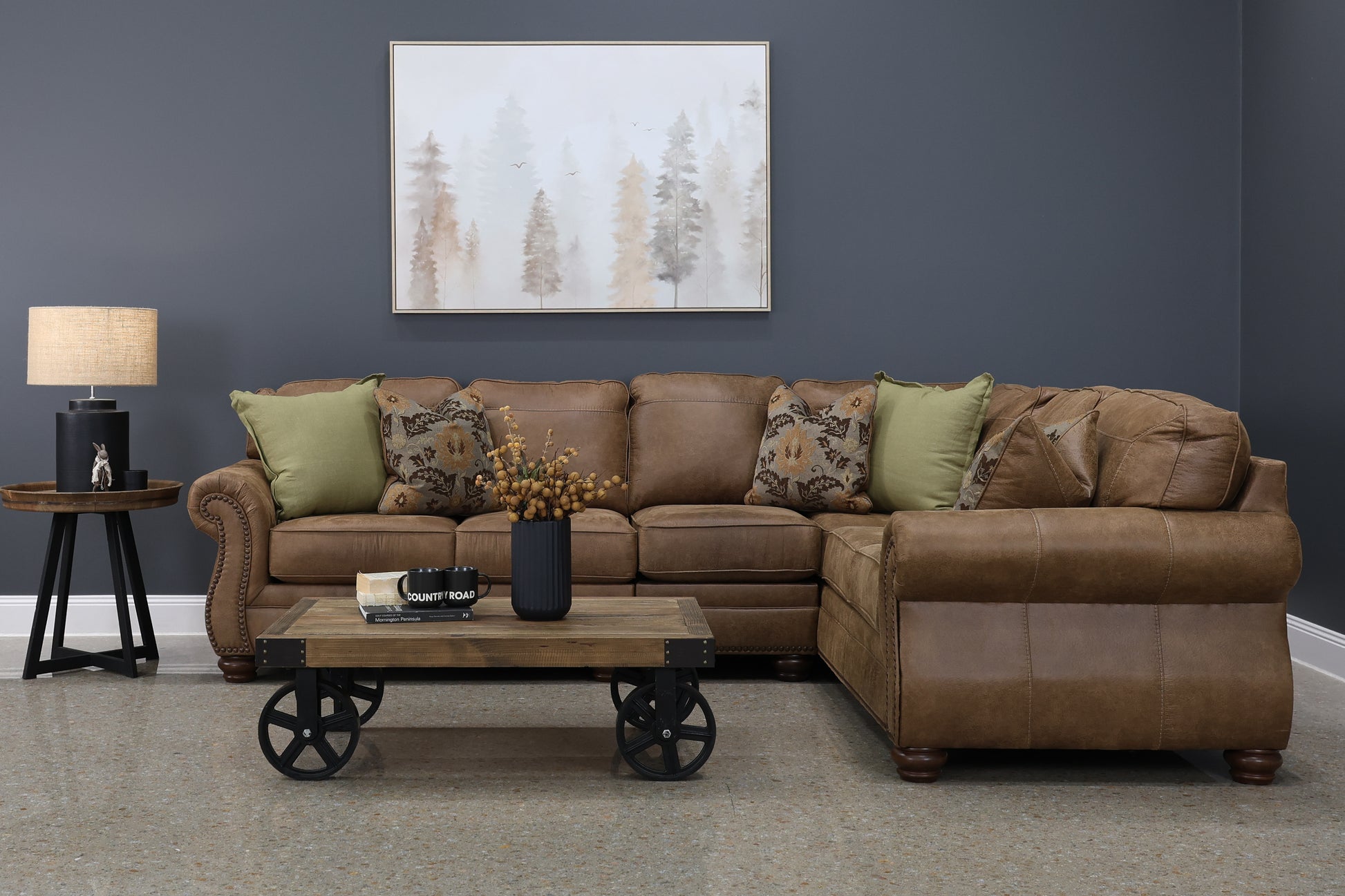 Laura 3 Piece Sectional (LAF Loveseat, Armless Chair & RAF Sofa)