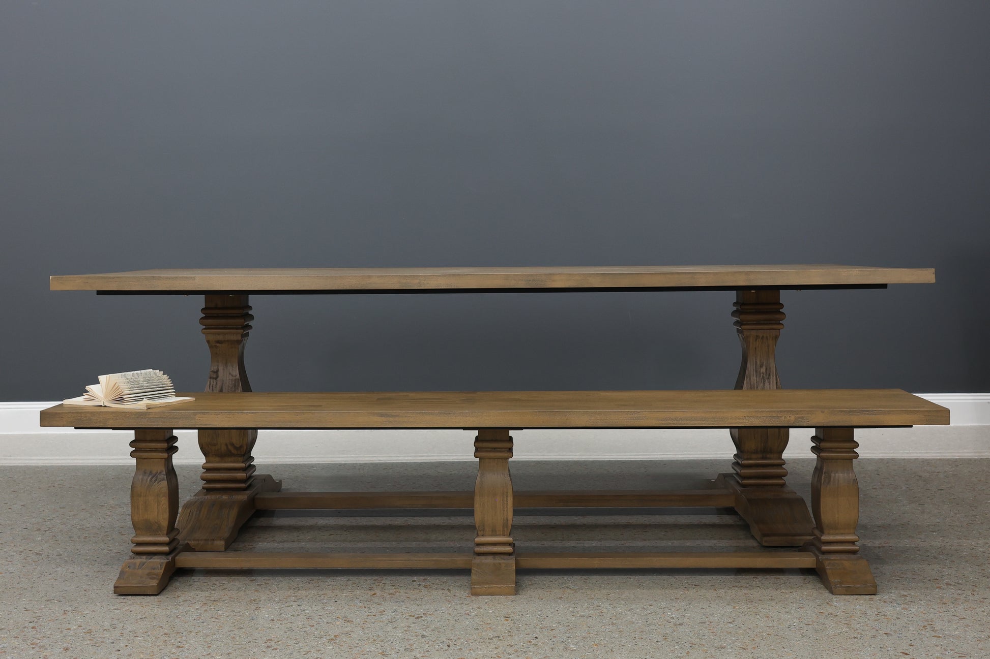 Macedon Pedestal Leg Bench Seat