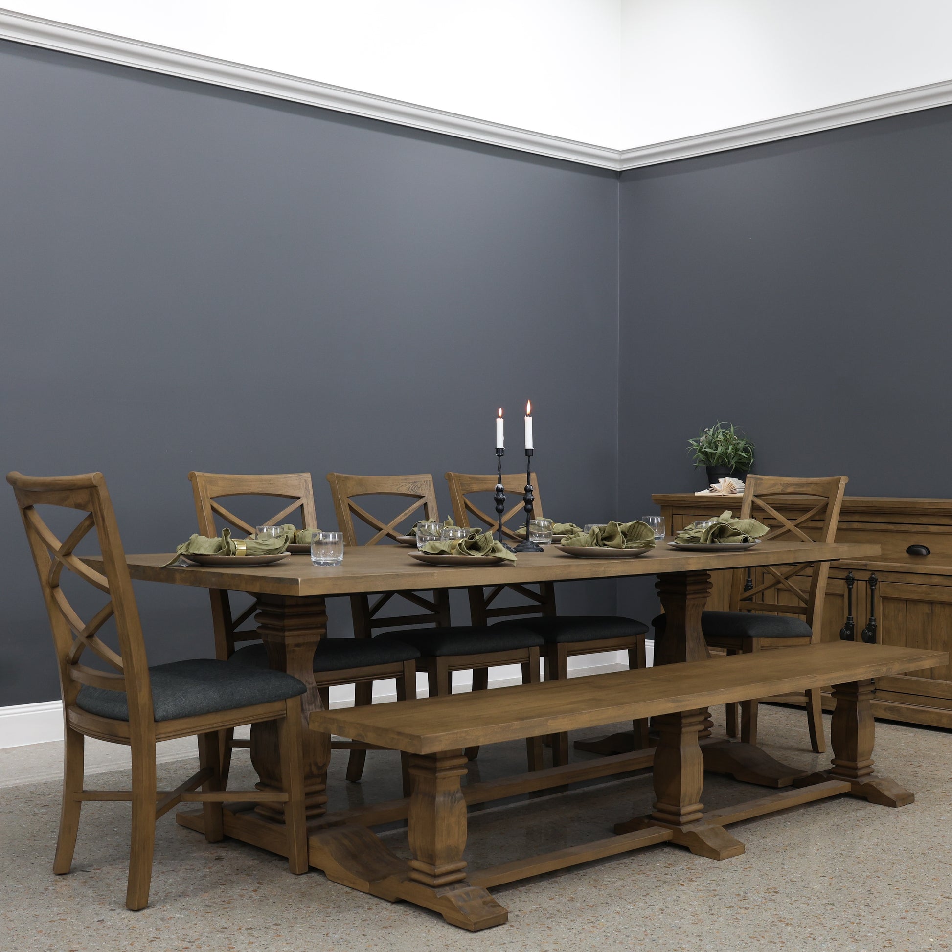 Macedon Dining Table Pedestal Leg