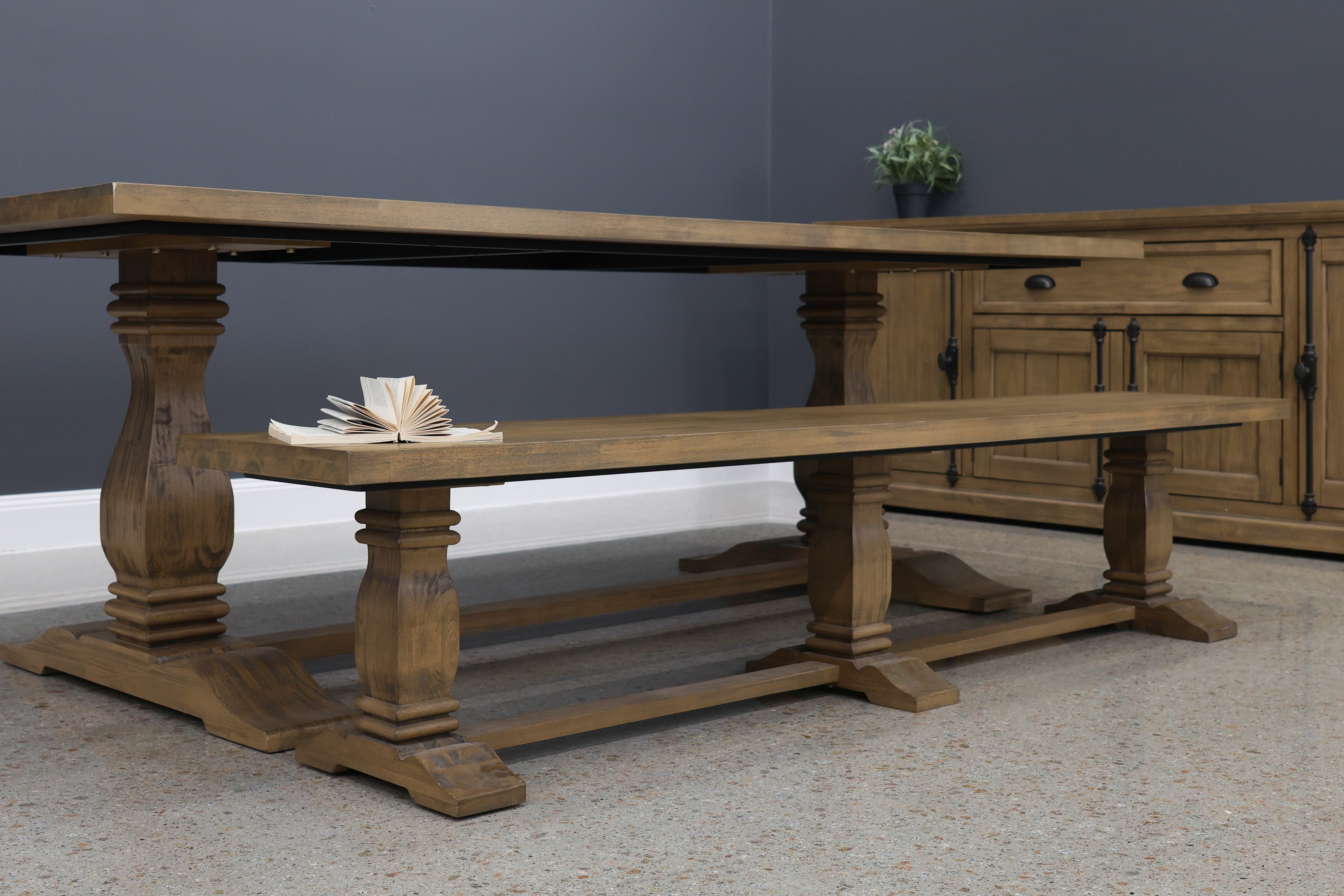 Macedon Pedestal Leg Bench Seat
