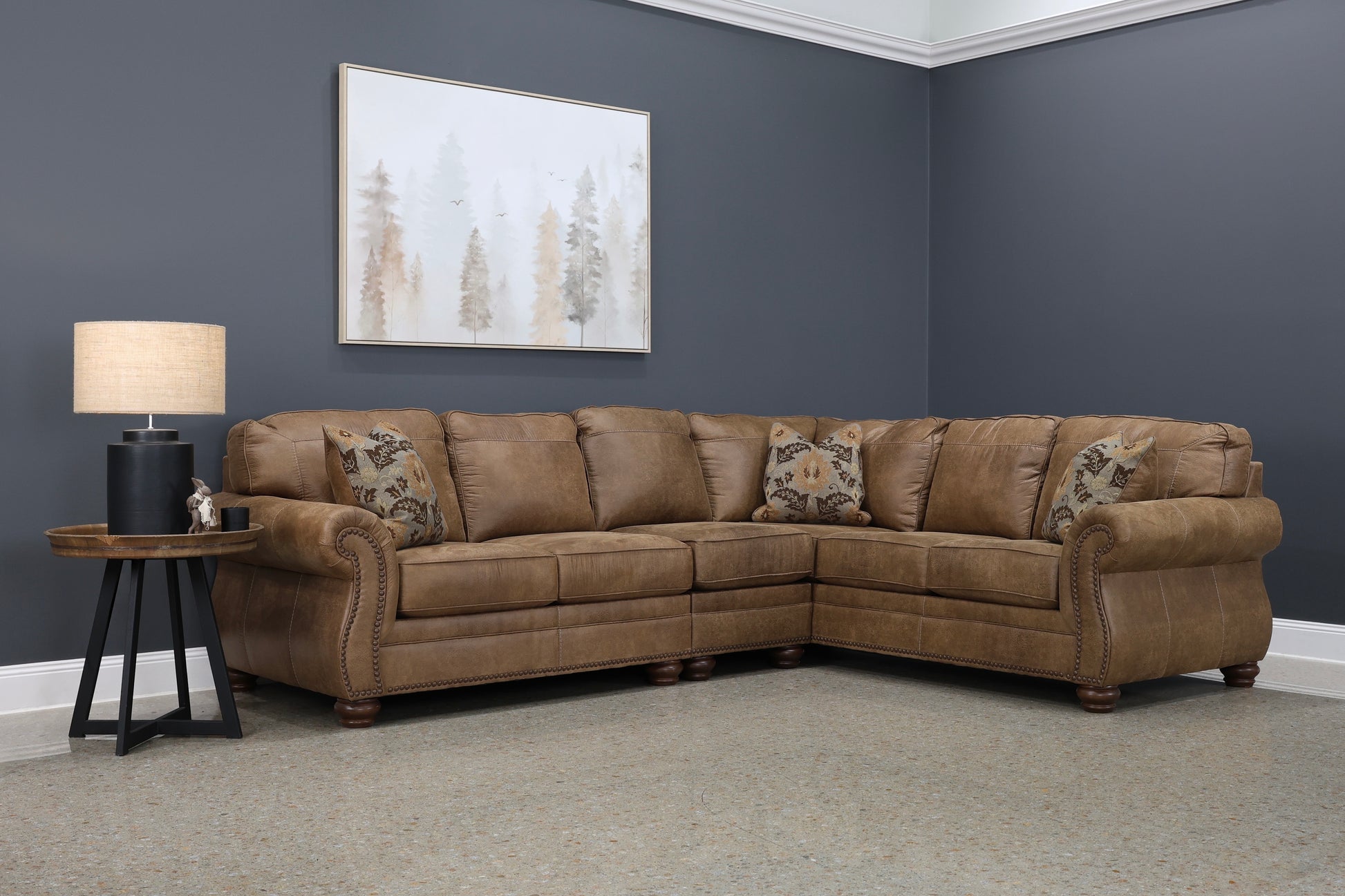 Laura 3 Piece Sectional (LAF Loveseat, Armless Chair & RAF Sofa)