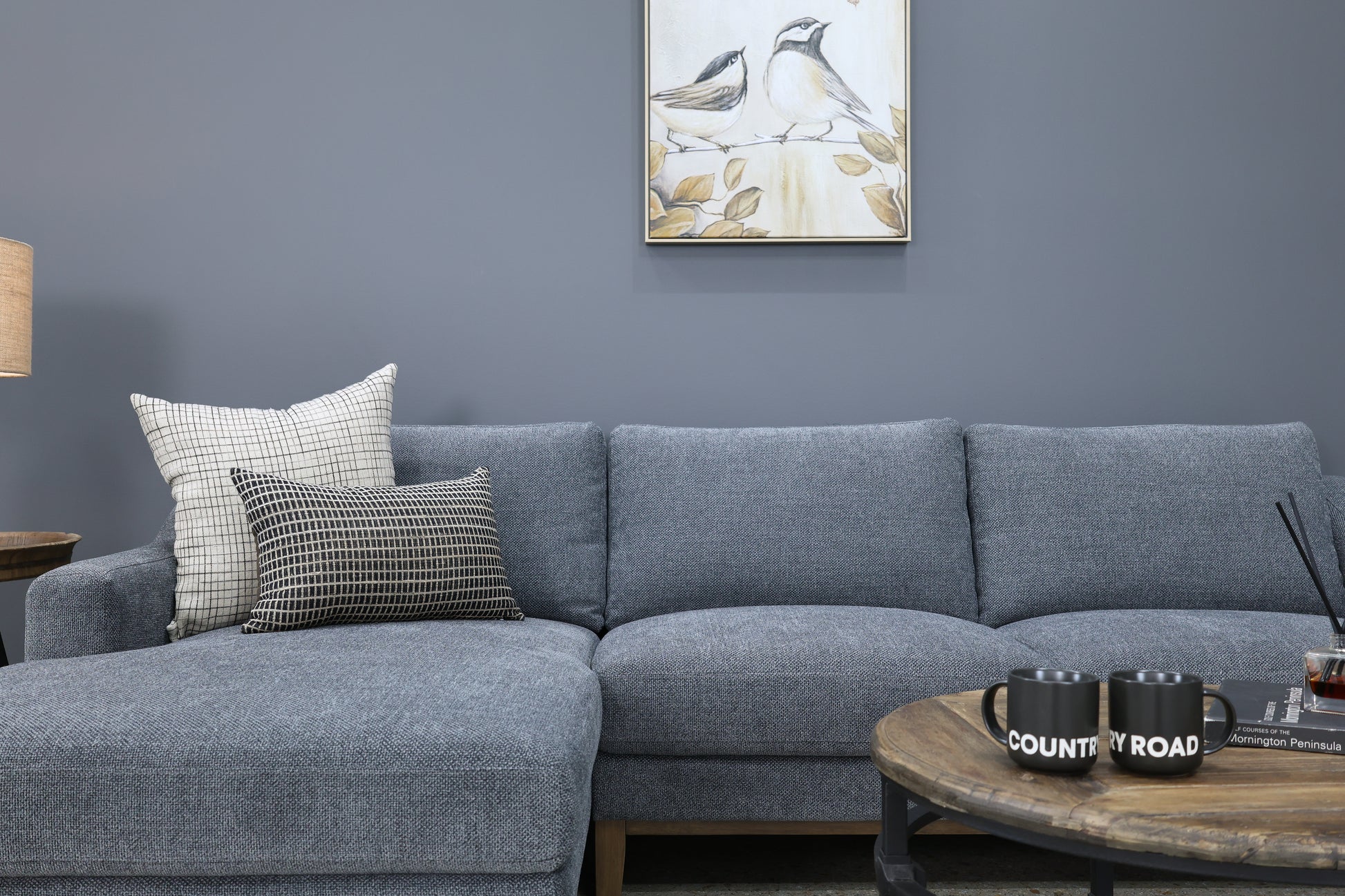 Rosebud Sofa Chaise - Grey