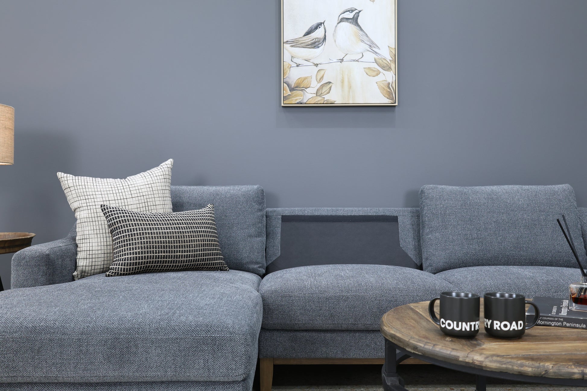 Rosebud Sofa Chaise - Grey