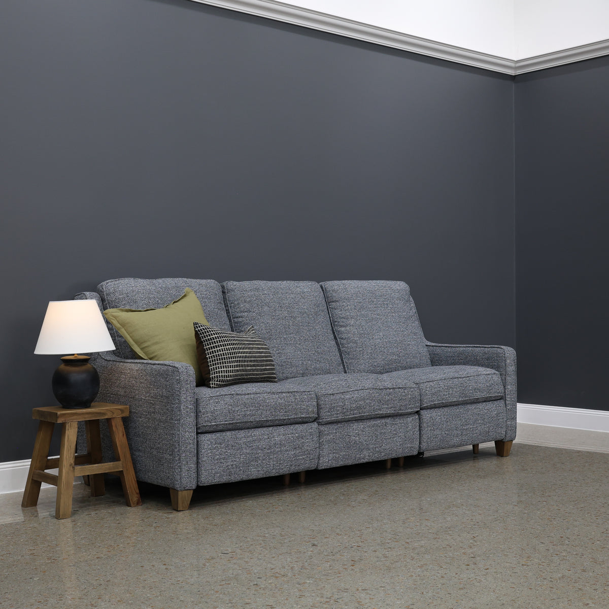 Adelaide Electric Sofa- Soft Charcoal