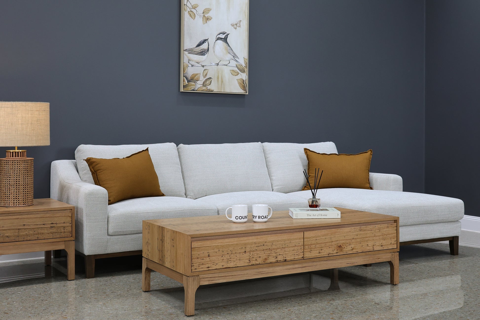 Rosebud Sofa Chaise - Natural