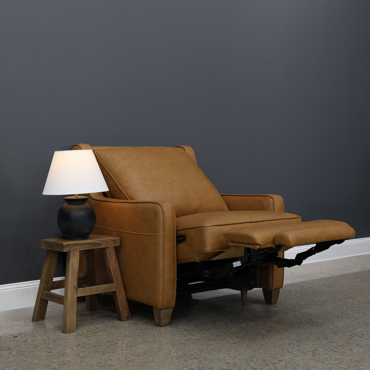 Adelaide Electric Recliner - Tan Leather