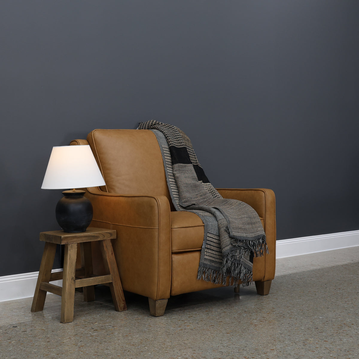 Adelaide Electric Recliner - Tan Leather