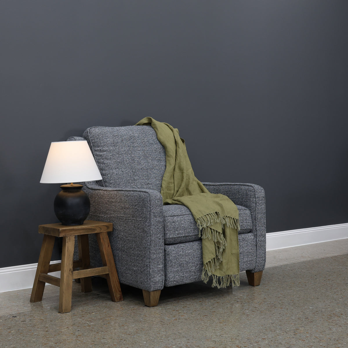 Adelaide Electric Recliner - Soft Charcoal