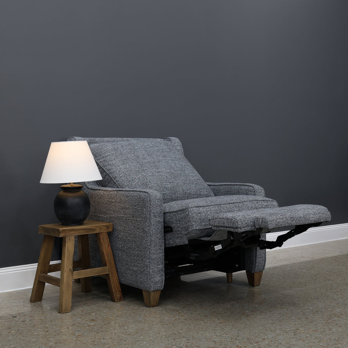 Adelaide Electric Recliner - Soft Charcoal