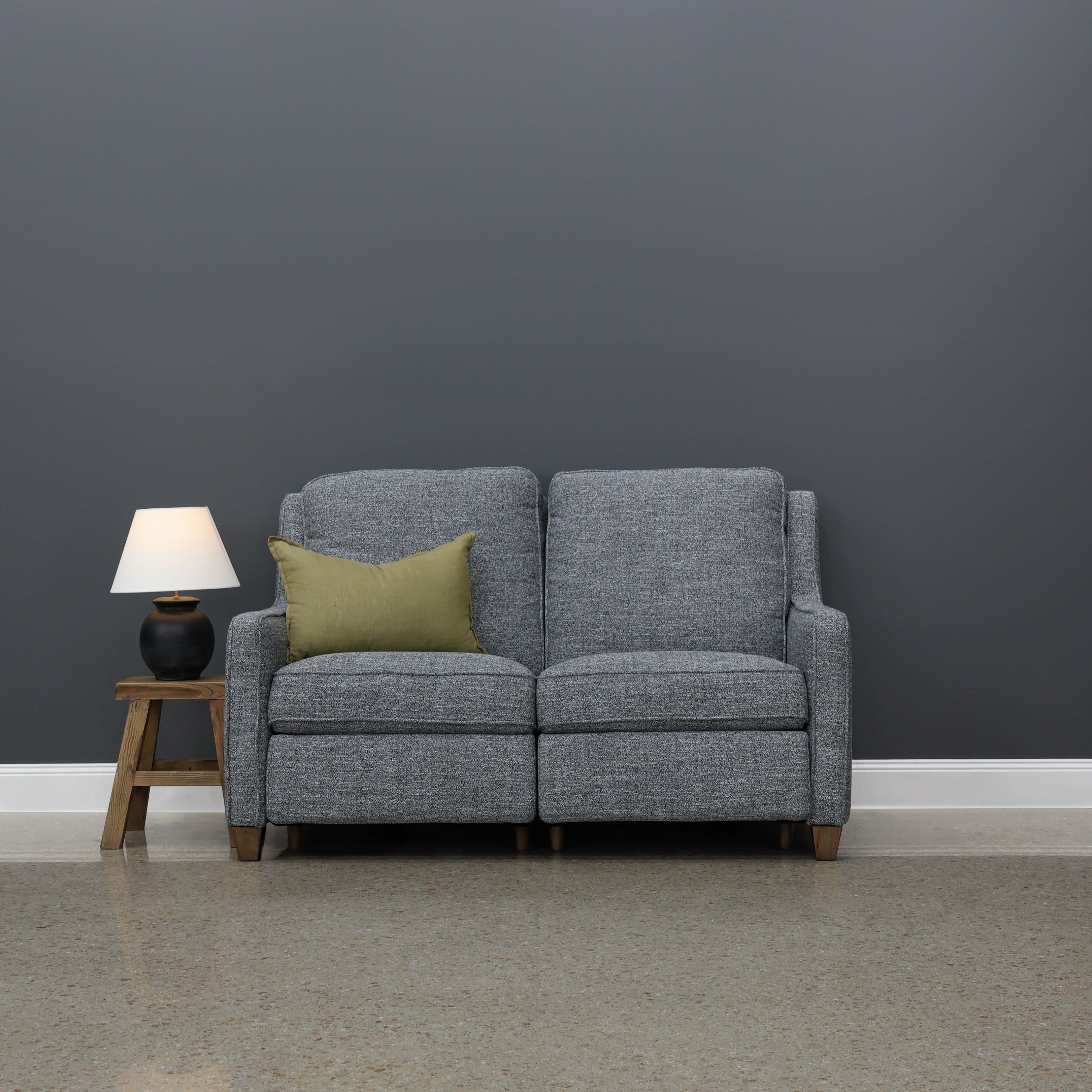 Adelaide Electric Loveseat - Soft Charcoal