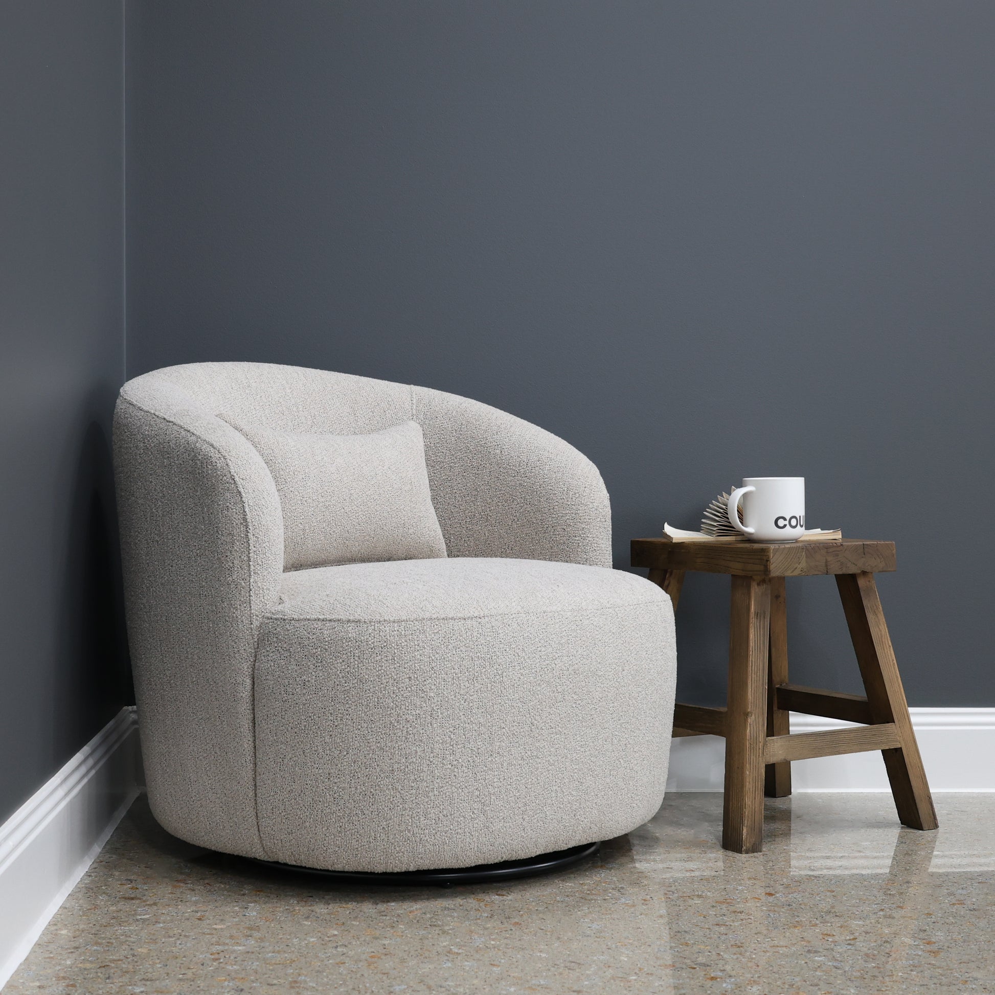 Swivel Tub Chair - Natural