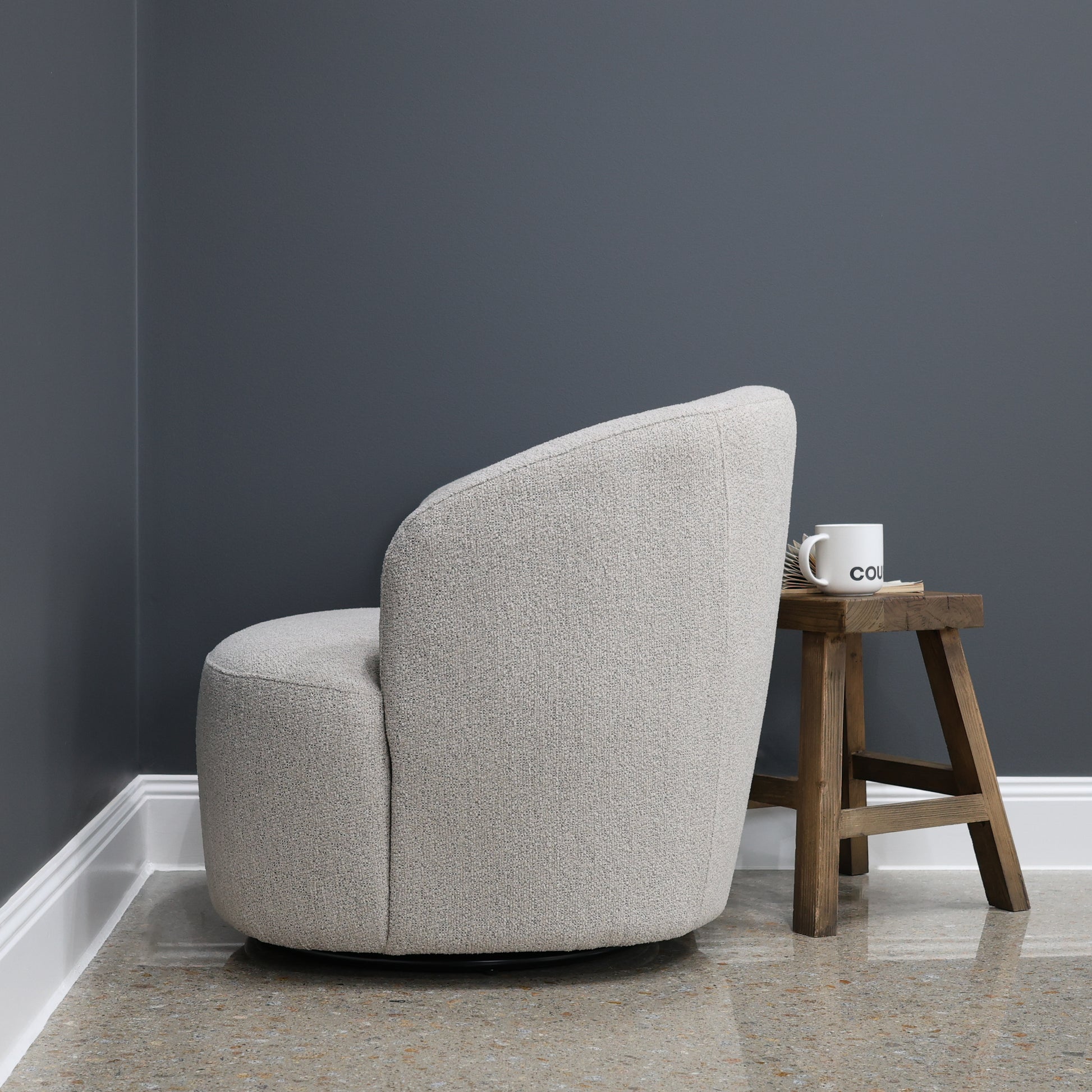 Swivel Tub Chair - Natural