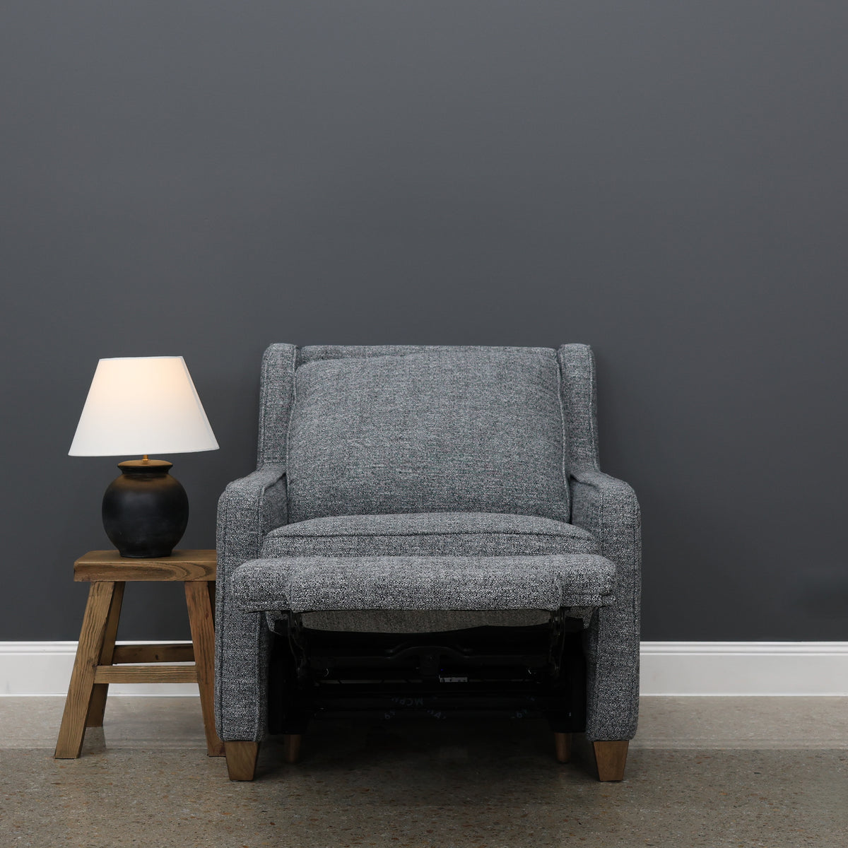 Adelaide Electric Recliner - Soft Charcoal