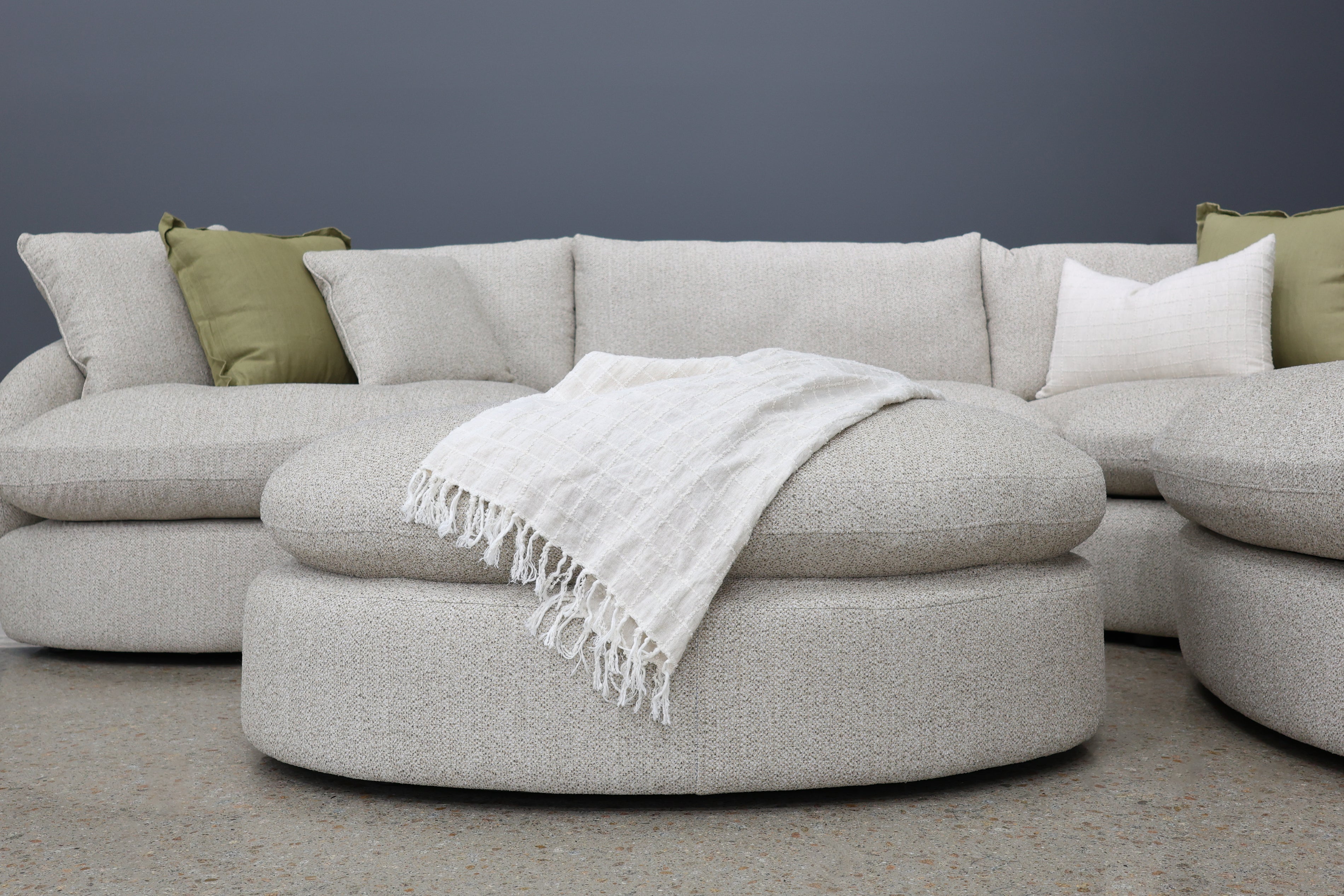Richmond Oversized Accent Ottoman - Oatmeal
