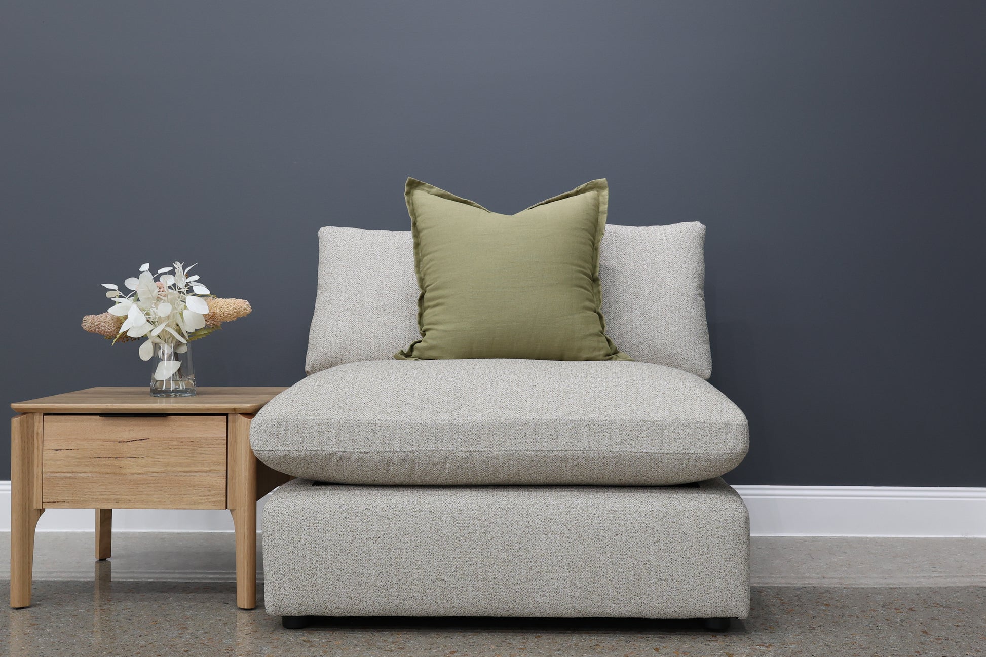 Richmond Armless Chair - Oatmeal