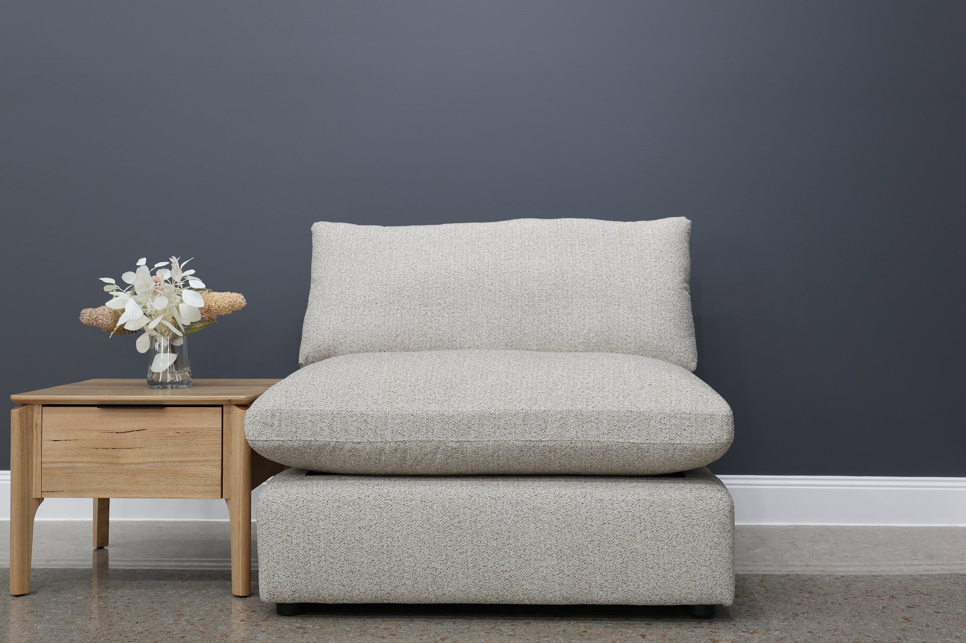 Richmond Armless Chair - Oatmeal