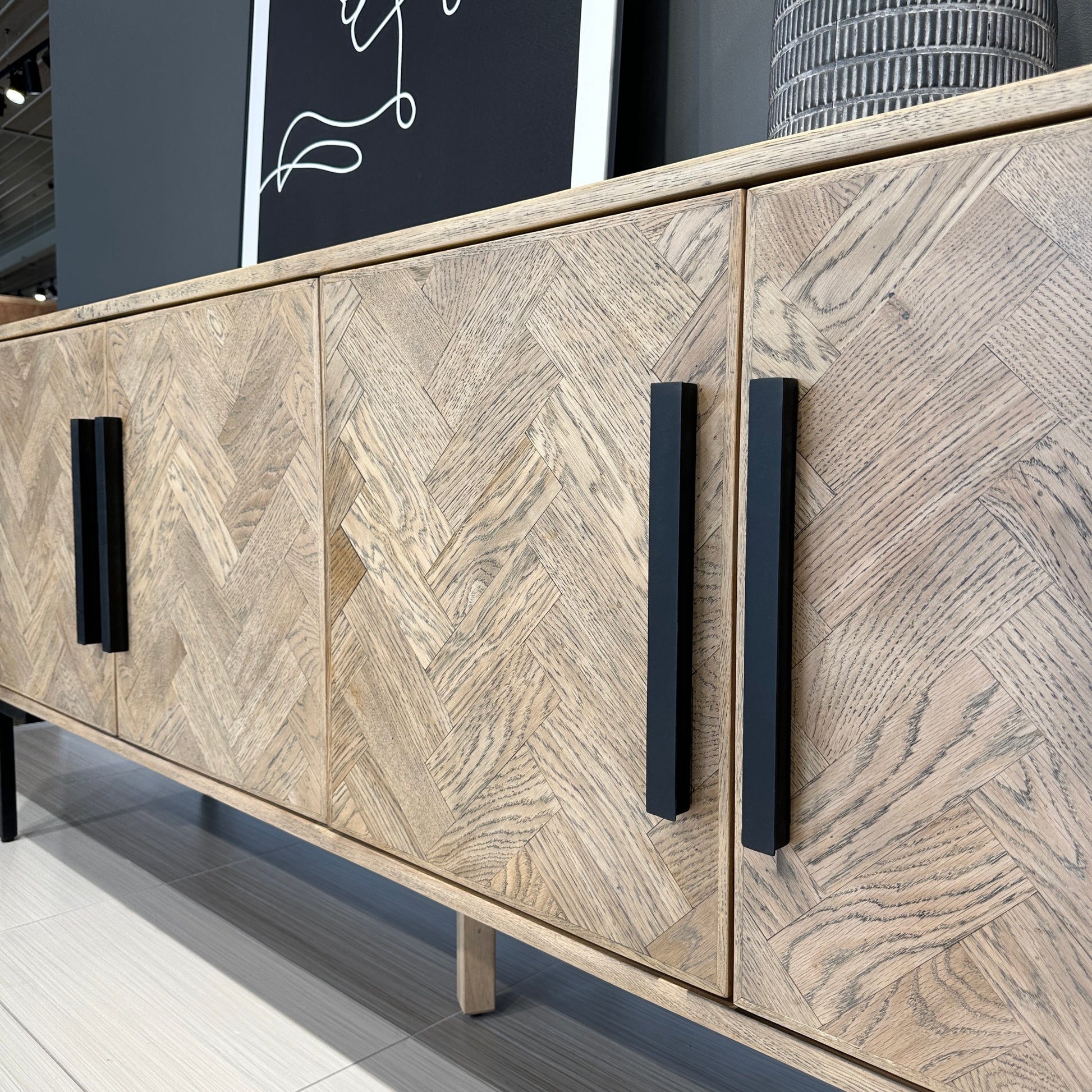 Glenelg Sideboard - Oak Wood w/ Warm Oak Finish