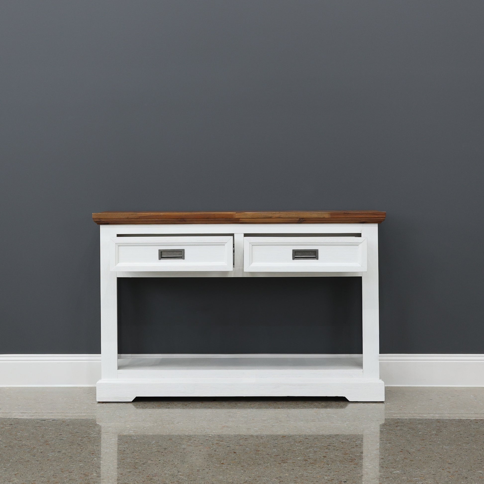 Provedore Two Tone Console Table w/ 2 Drawers
