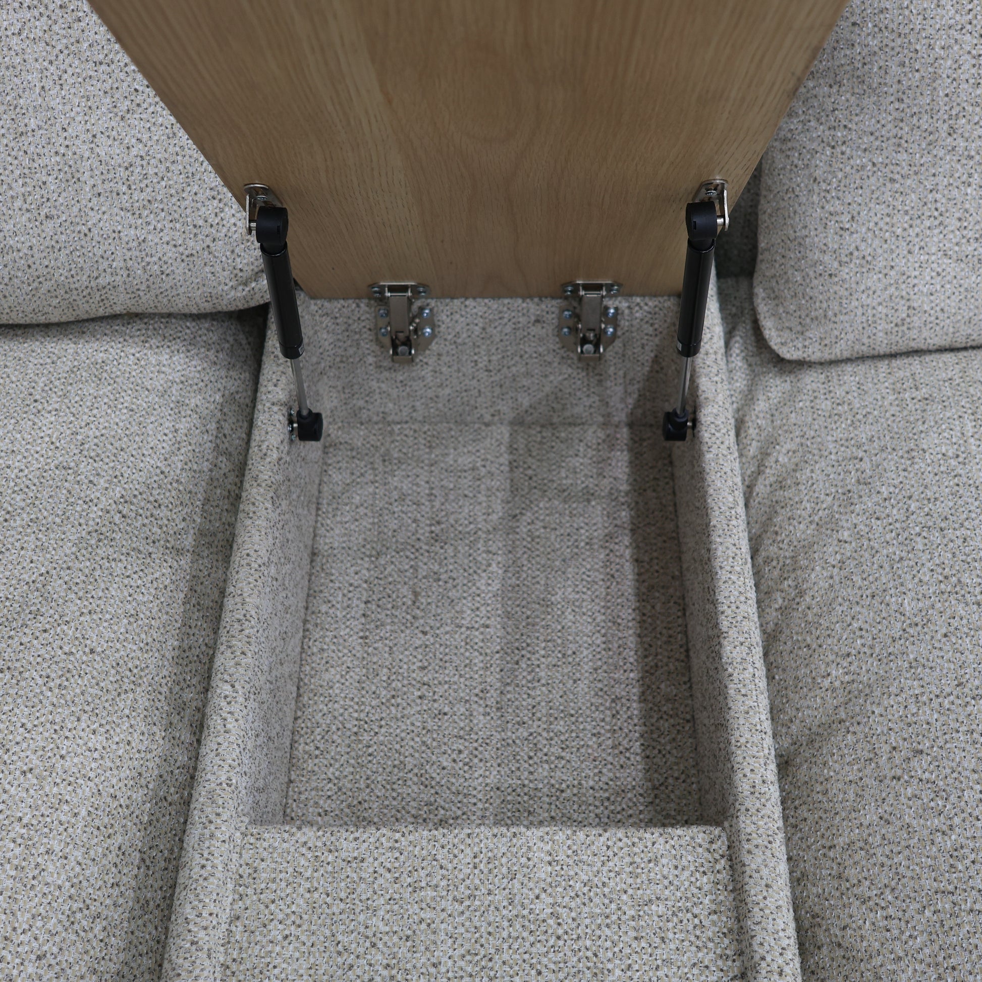 Richmond 5 Piece Corner Lounge w/ Console - Oatmeal