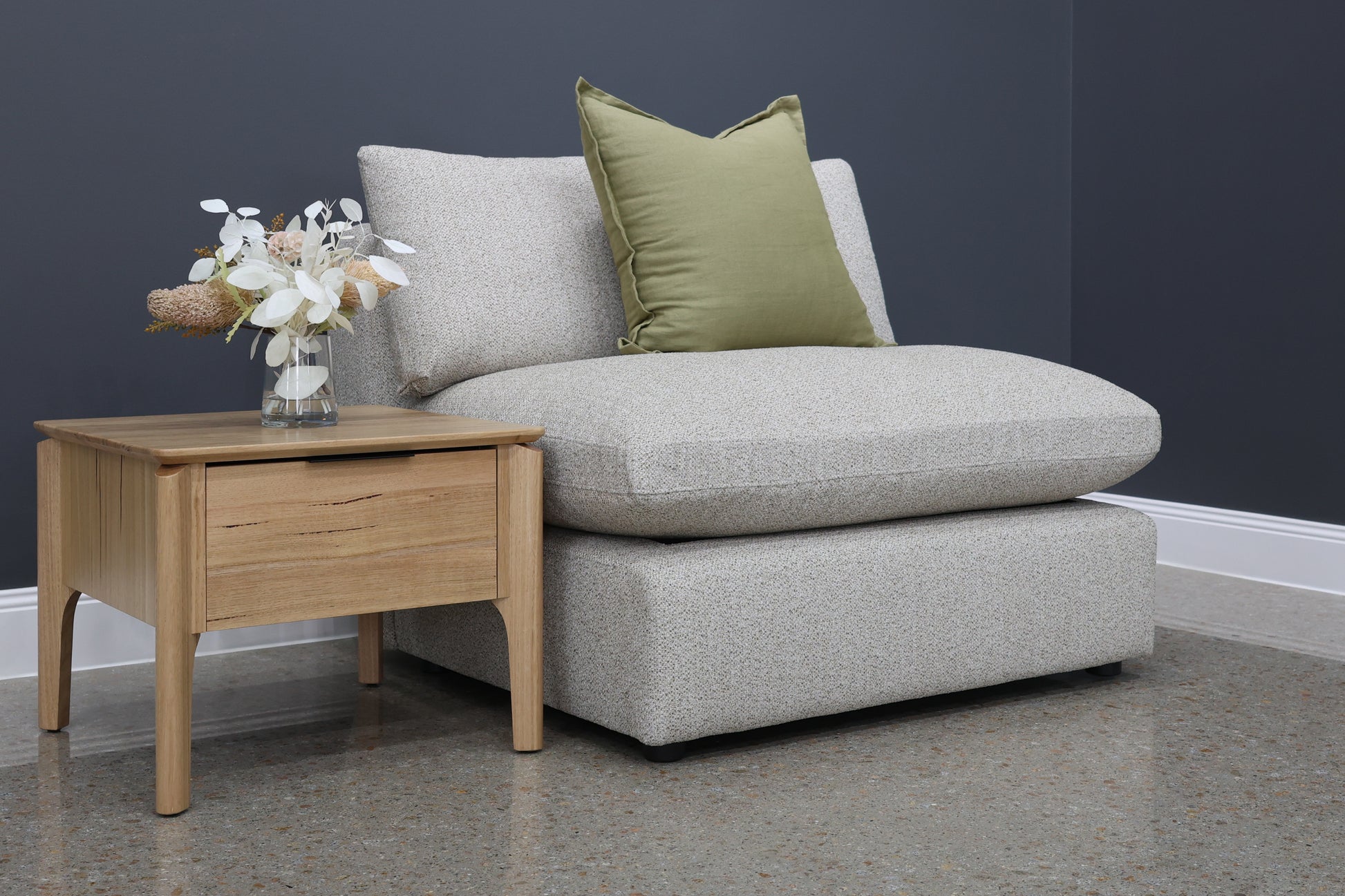 Richmond Armless Chair - Oatmeal