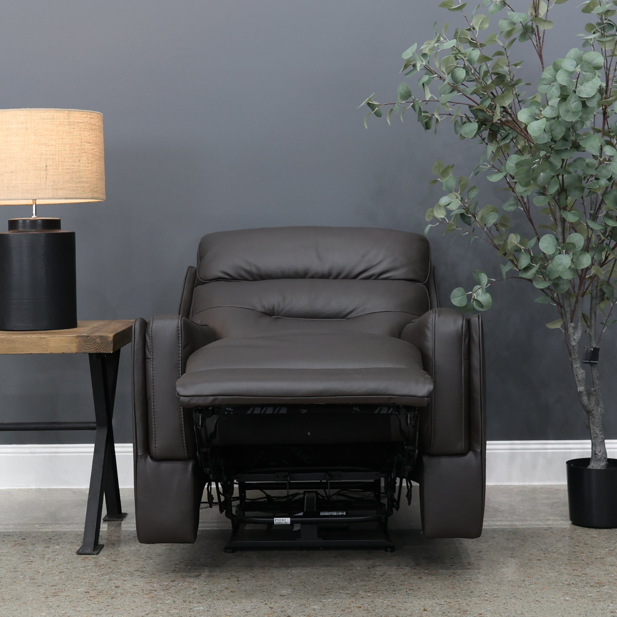 Melbourne Electric Recliner - Dark Brown Leather