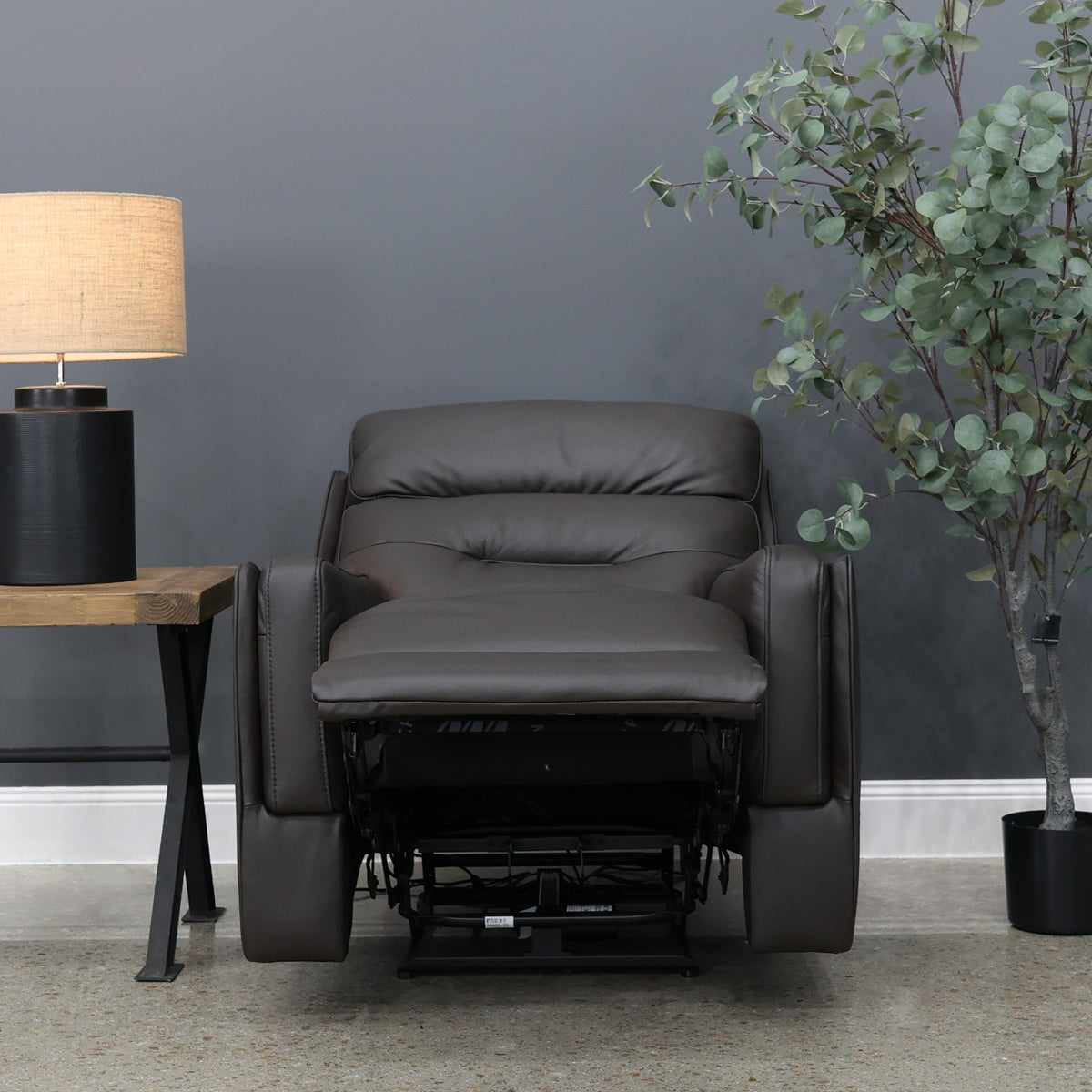 Melbourne Electric Recliner - Dark Brown Leather