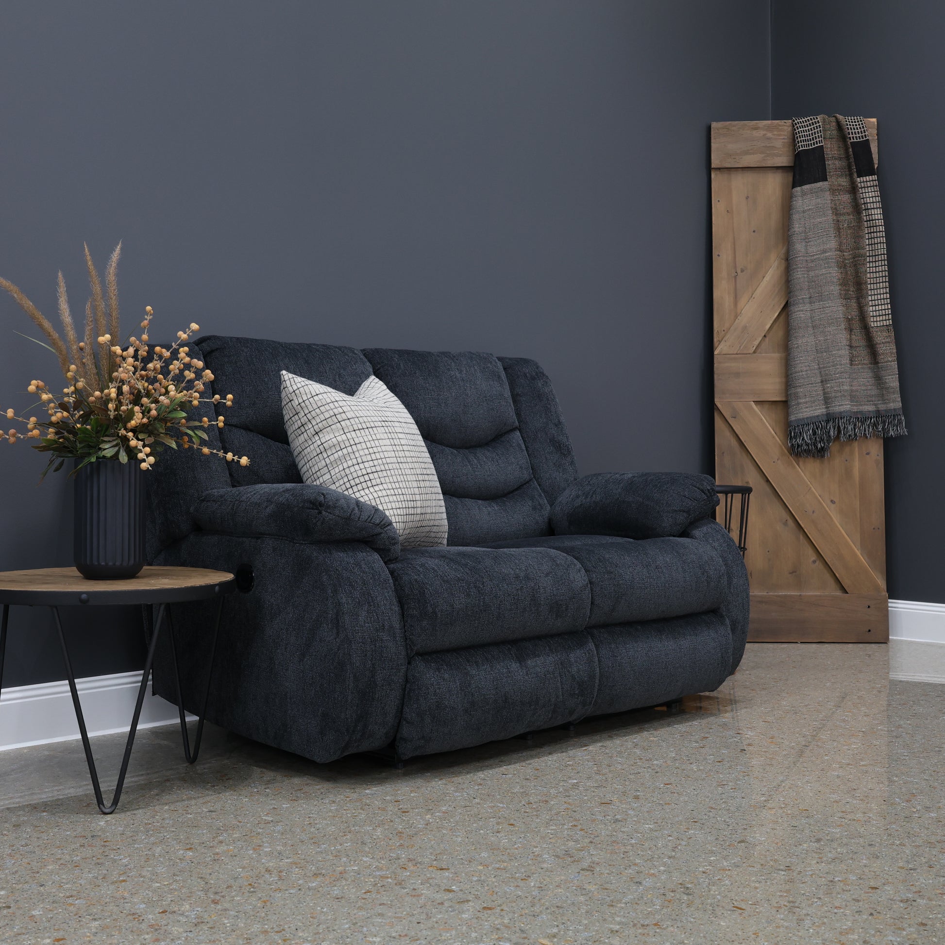 Werribee Electric Reclining Loveseat - Caviar