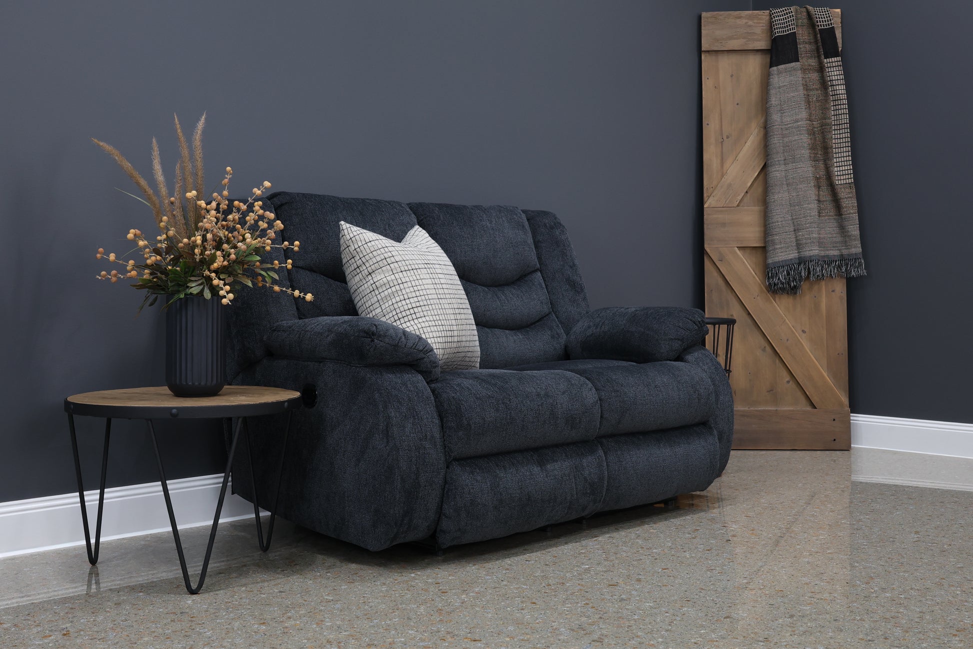 Werribee Electric Reclining Loveseat - Caviar