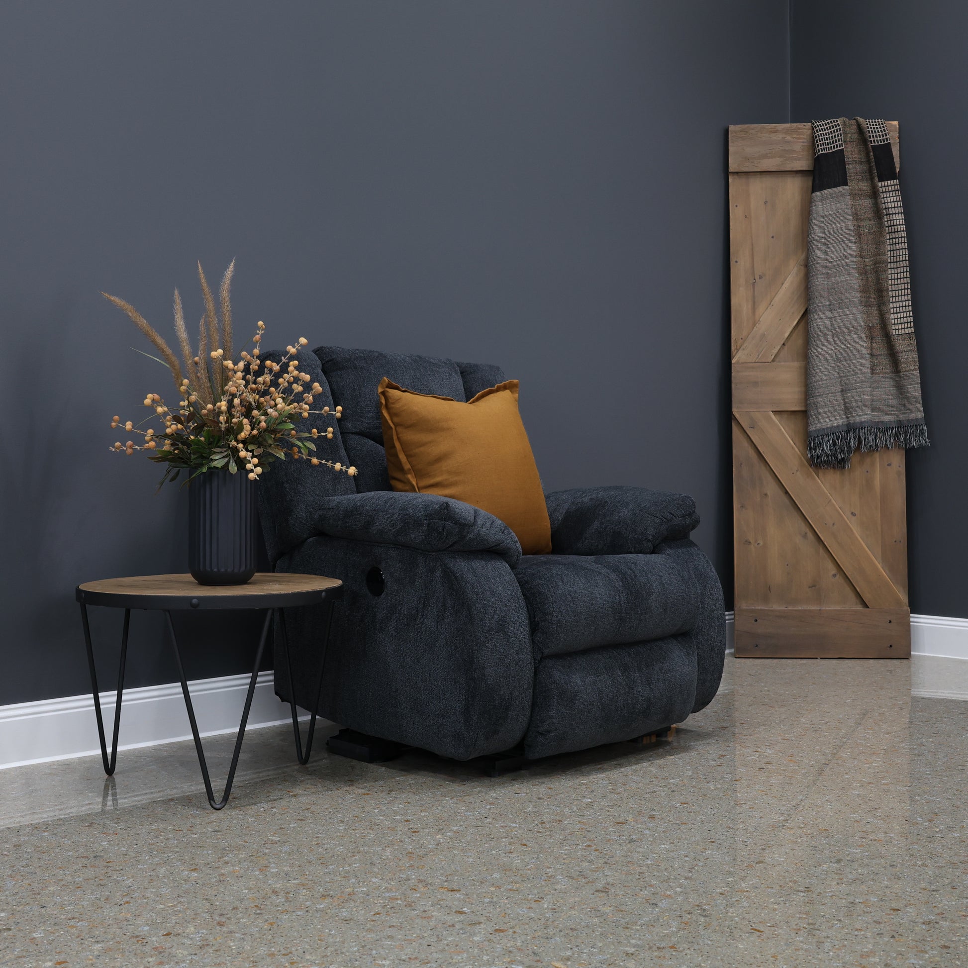 Werribee Electric Recliner - Caviar