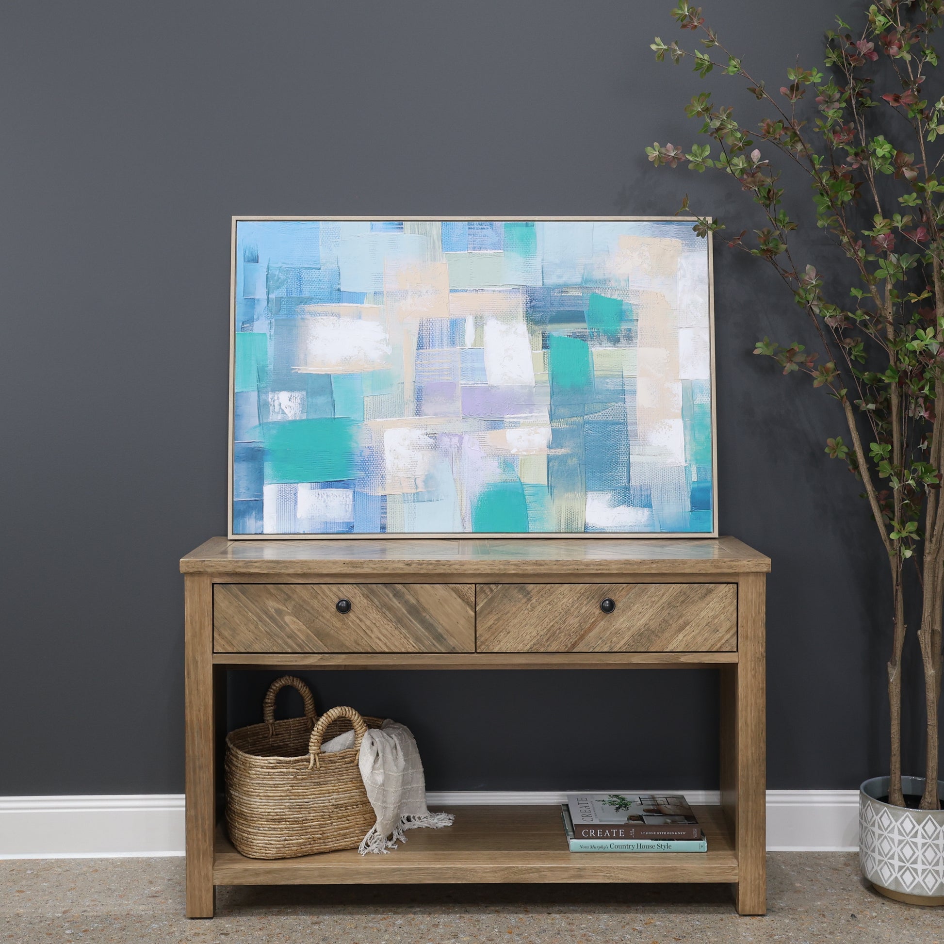 Blue Block Canvas