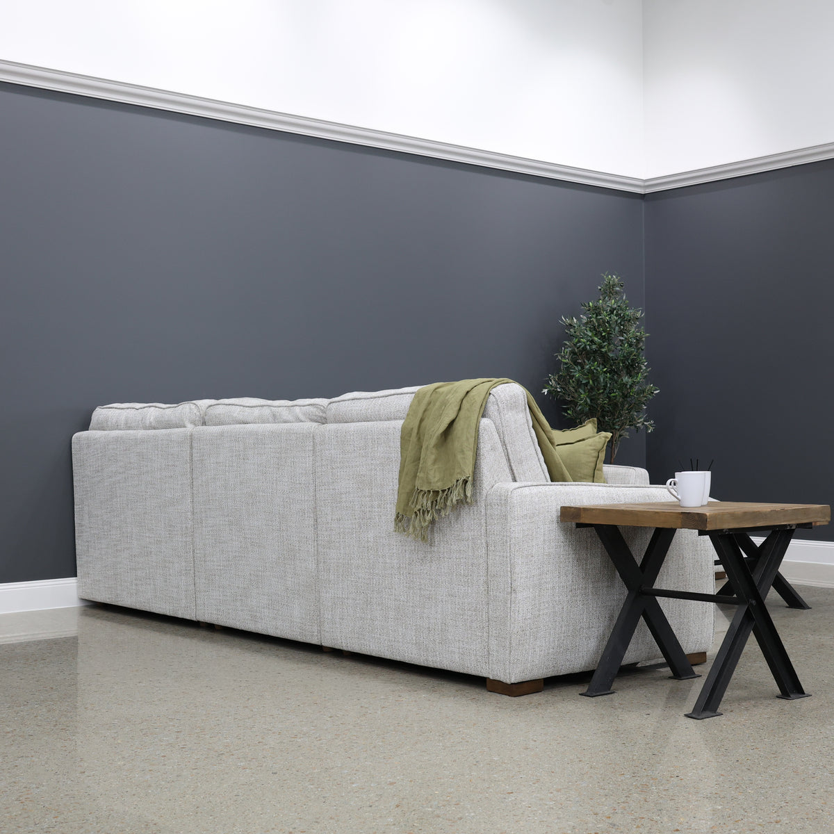 Apollo Bay Corner Lounge w/ RHF Chaise - Soft Natural