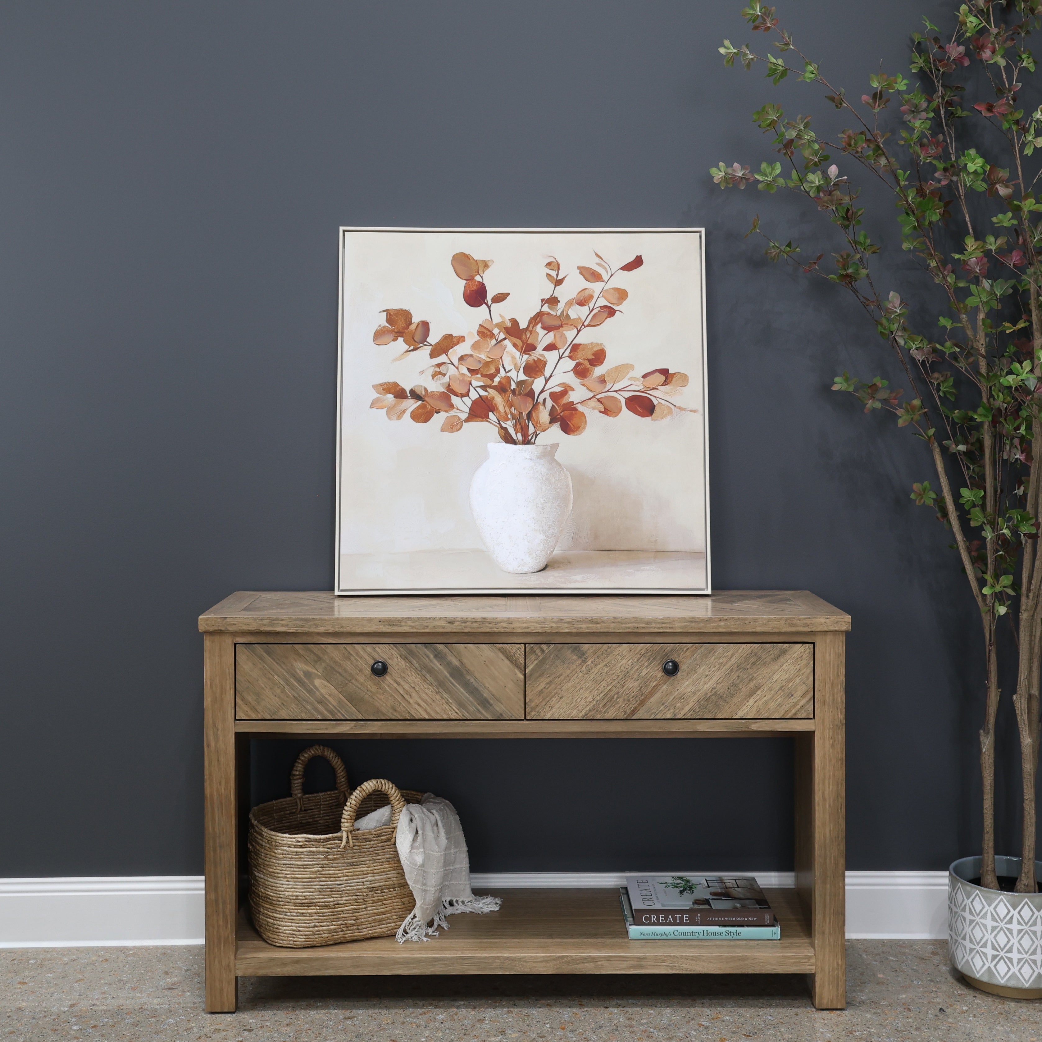 Dried Arrangement in Urn Canvas