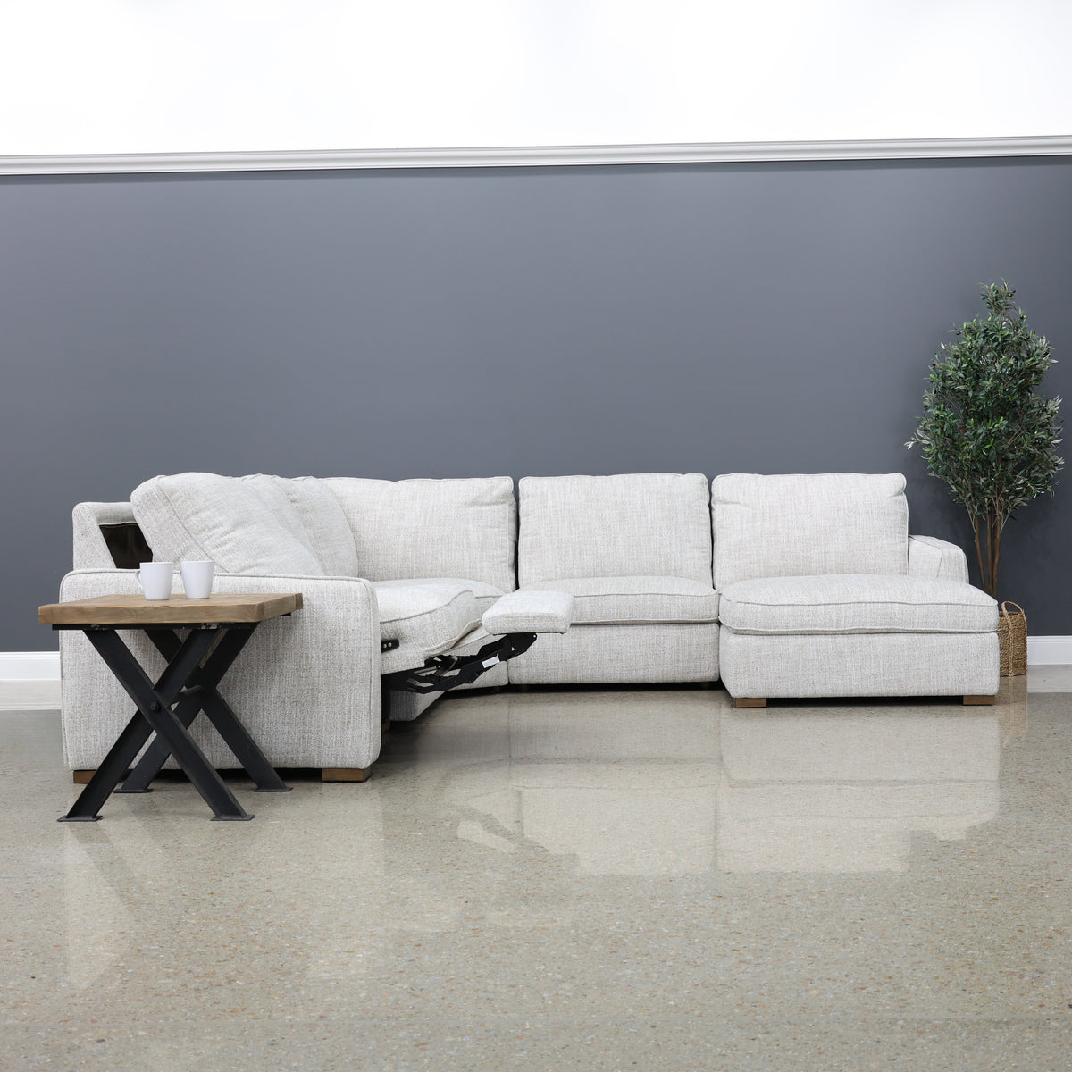 Apollo Bay Corner Lounge w/ RHF Chaise - Soft Natural